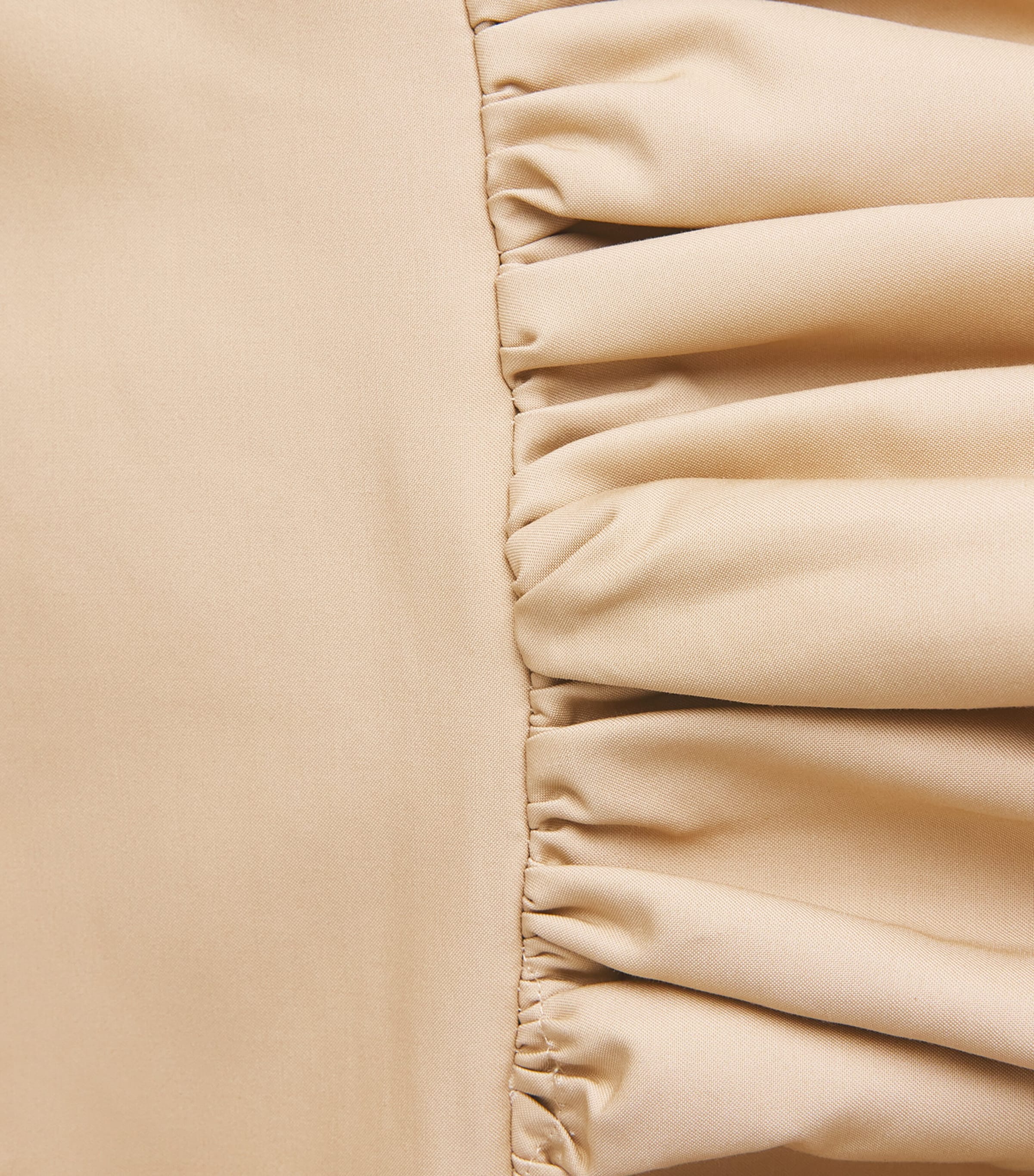 GANNI Organic Cotton Bubble Mini Skirt Zzr Warm Sand Image 6