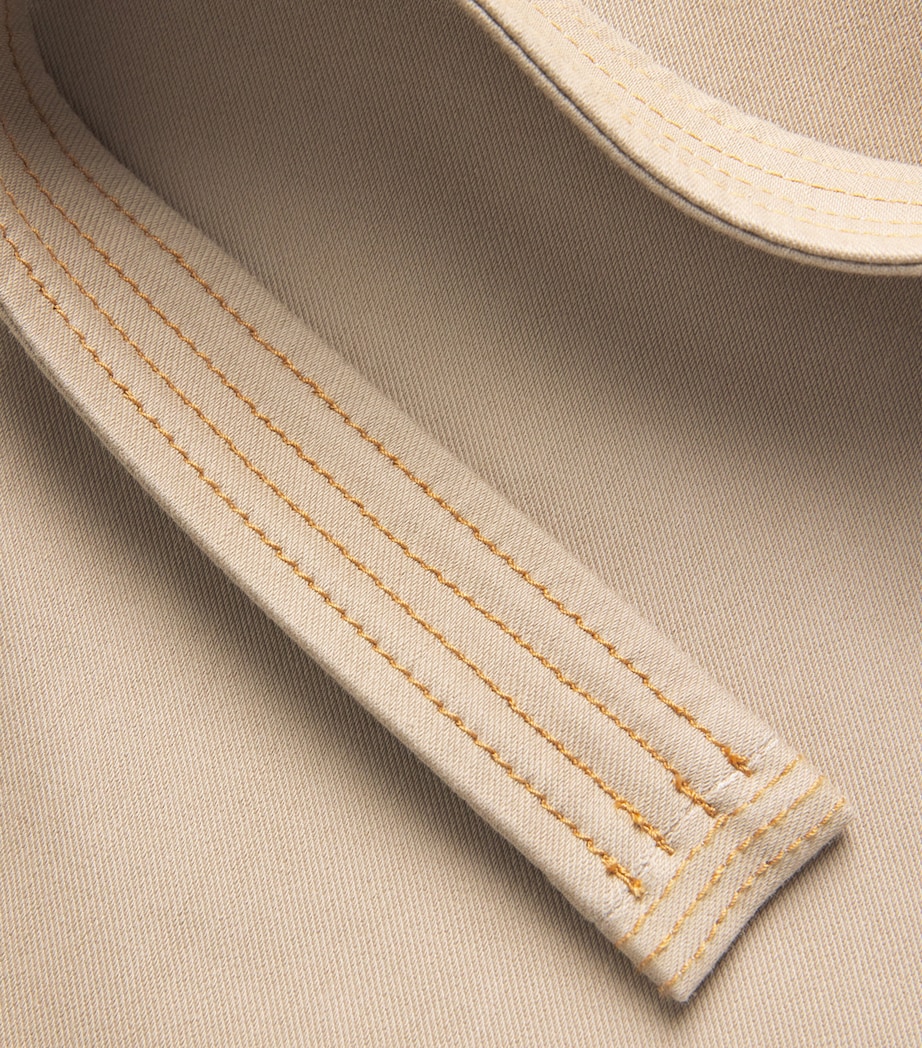 Jersey Wrap Midi Skirt 001 BEIGE Image 6