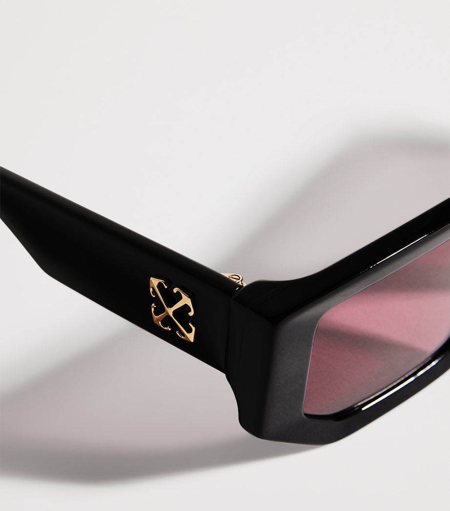 Metal Vancouver Sunglasses BLACK - BURGUNDY Image 5