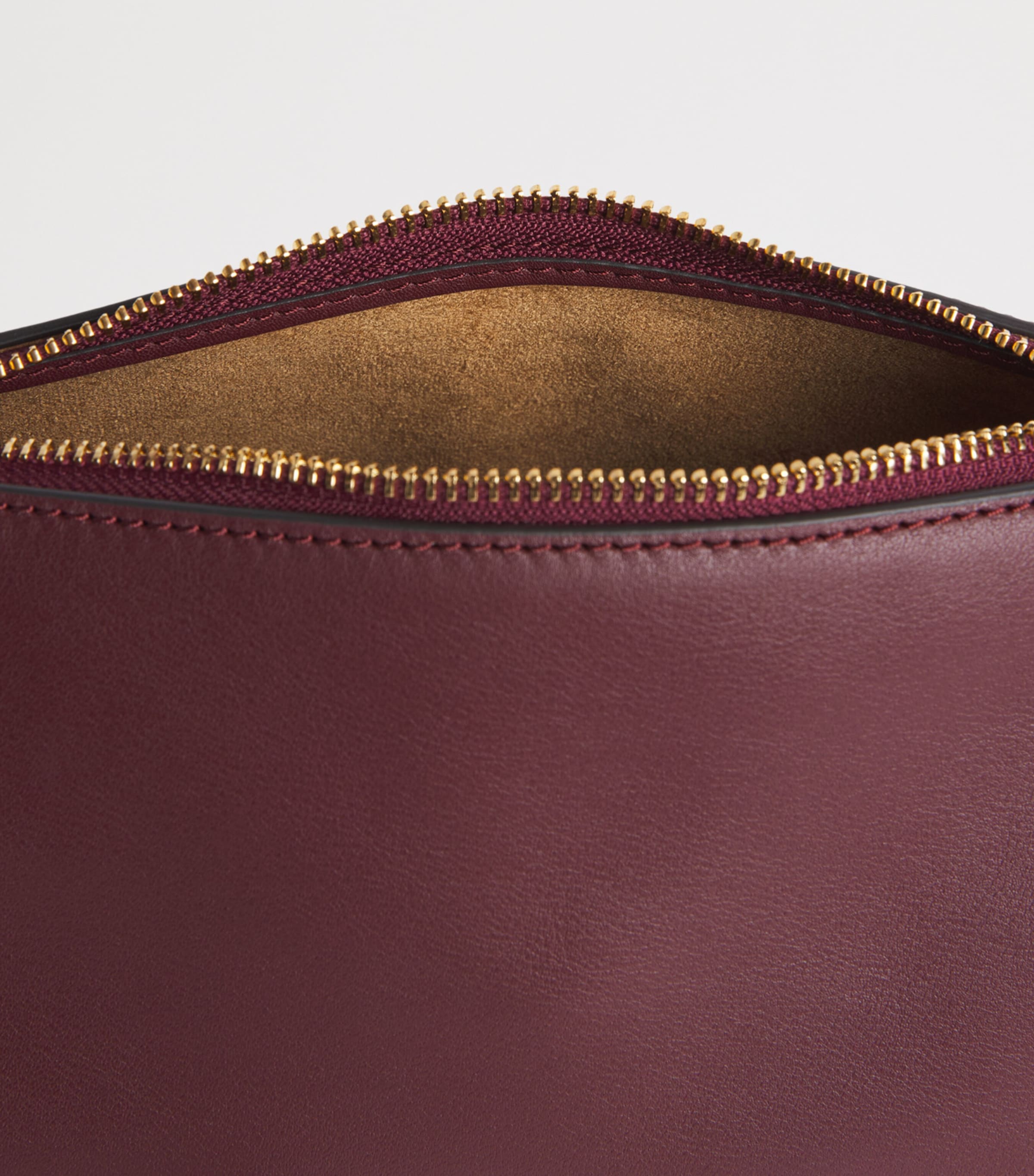 Veronica Beard Mini Leather Prism Shoulder Bag Burgundy Image 5