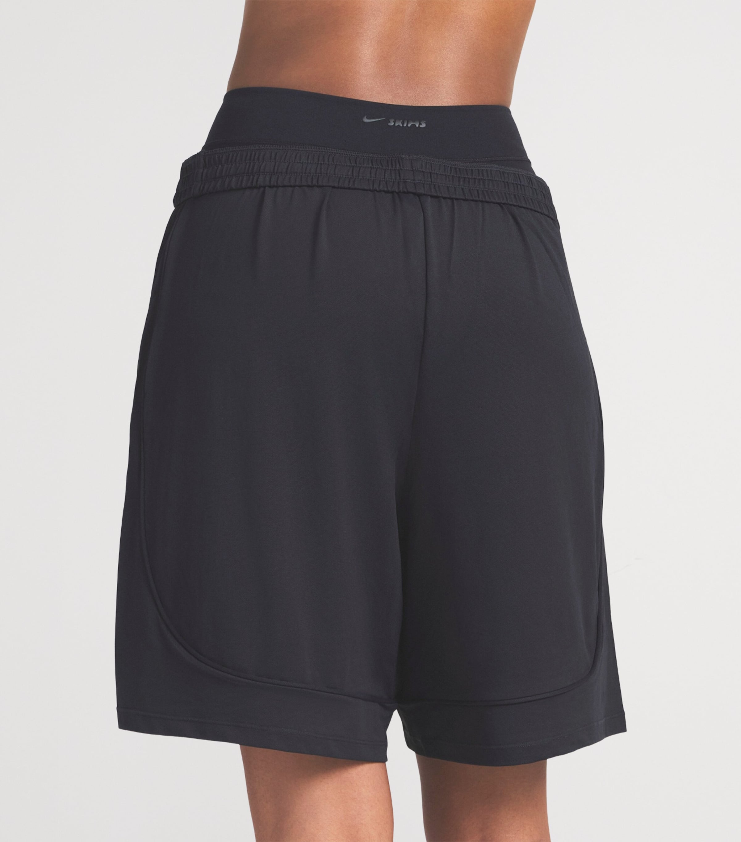 NikeSKIMS Womens NikeSKIMS Airy Relaxed Shorts Obsidian Image 4