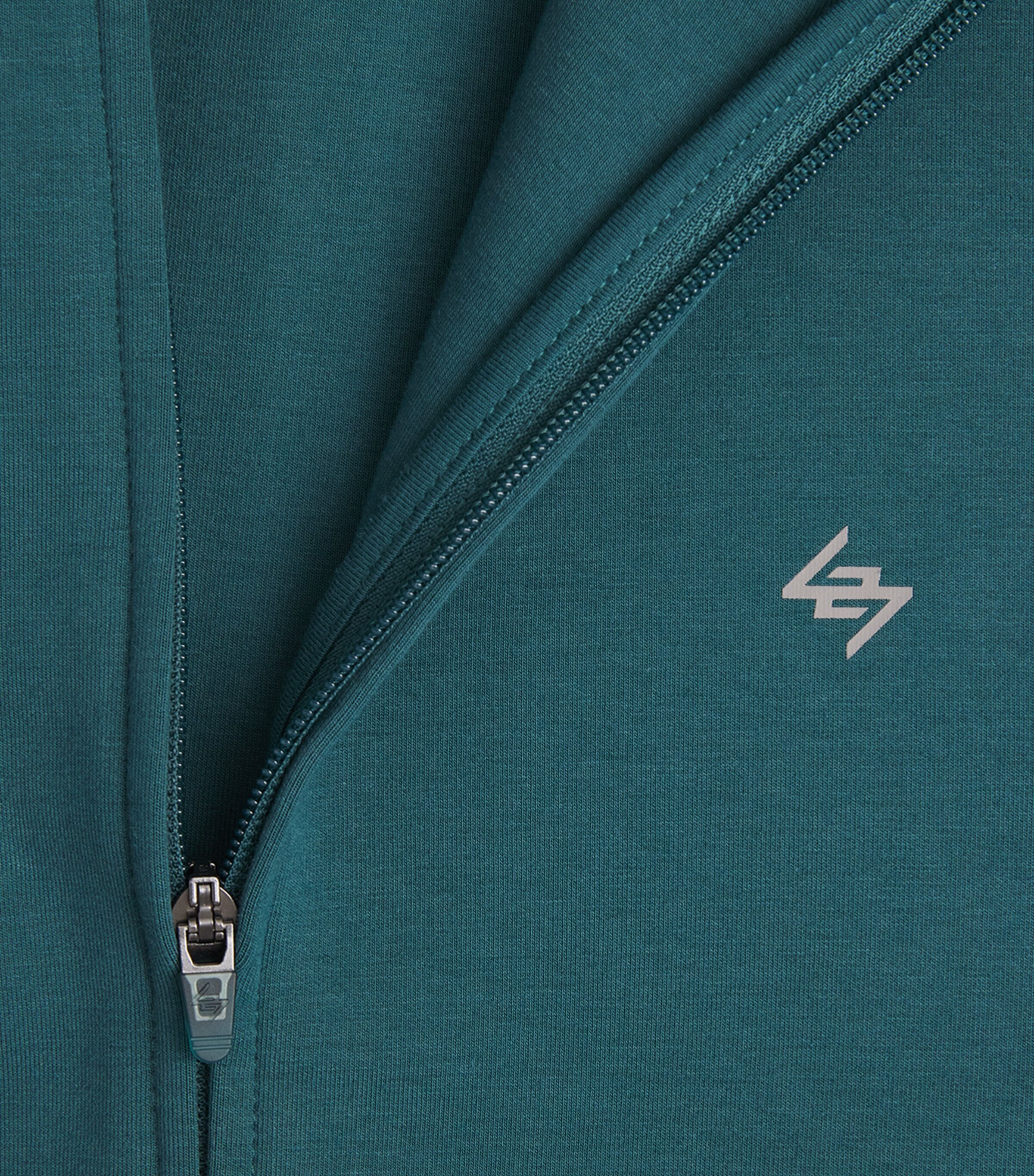 Represent 247 Mens 247 Numbers Zip-Up Hoodie Teal Image 6