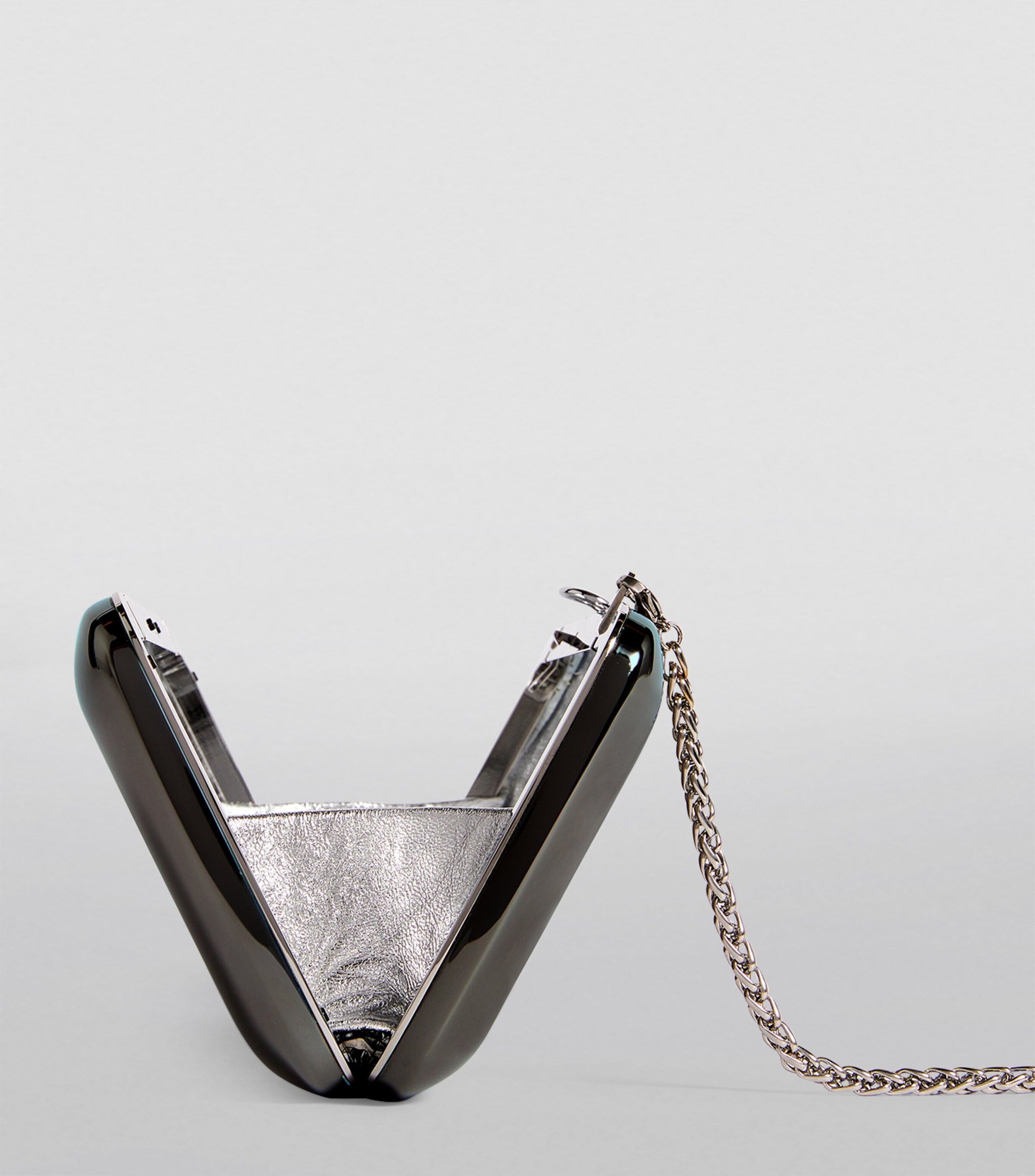 Finley Mirrored Clutch Bag MRD BLCK CHRME Image 3