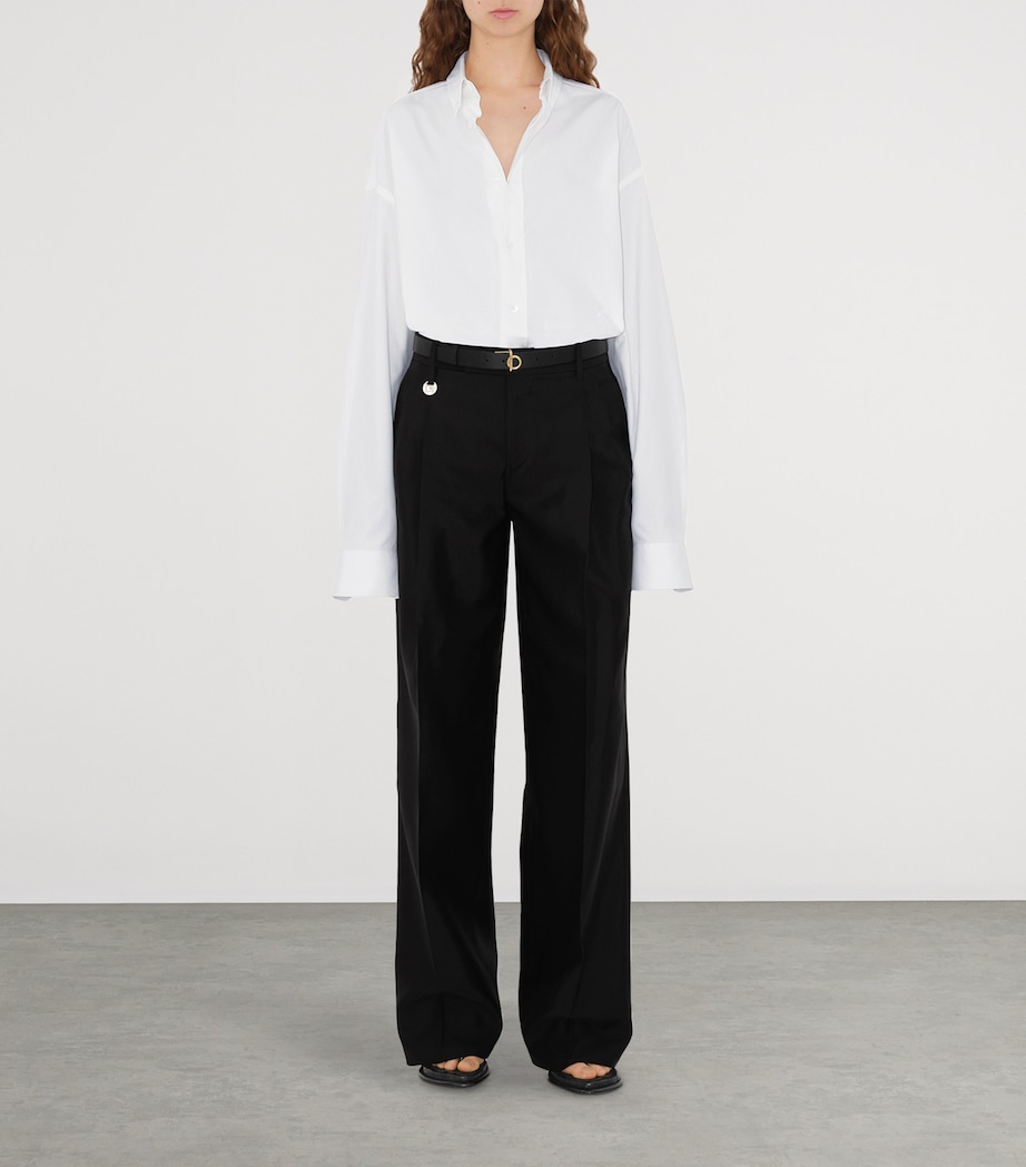 Leather Rocking Horse Belt BLACK Image 2