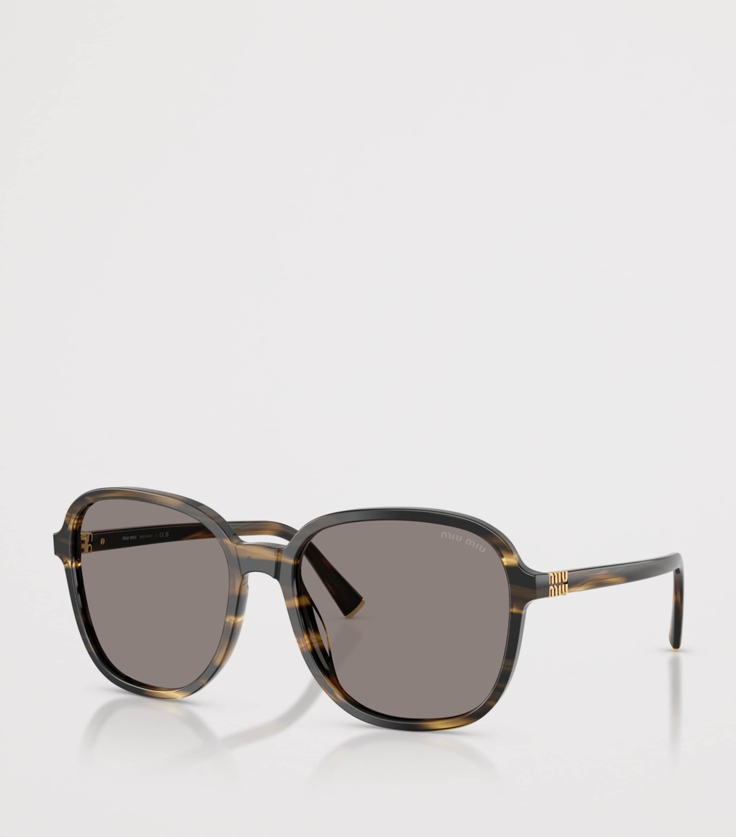 Miu Miu Acetate MU B01S Pillow Sunglasses Brown Image 2