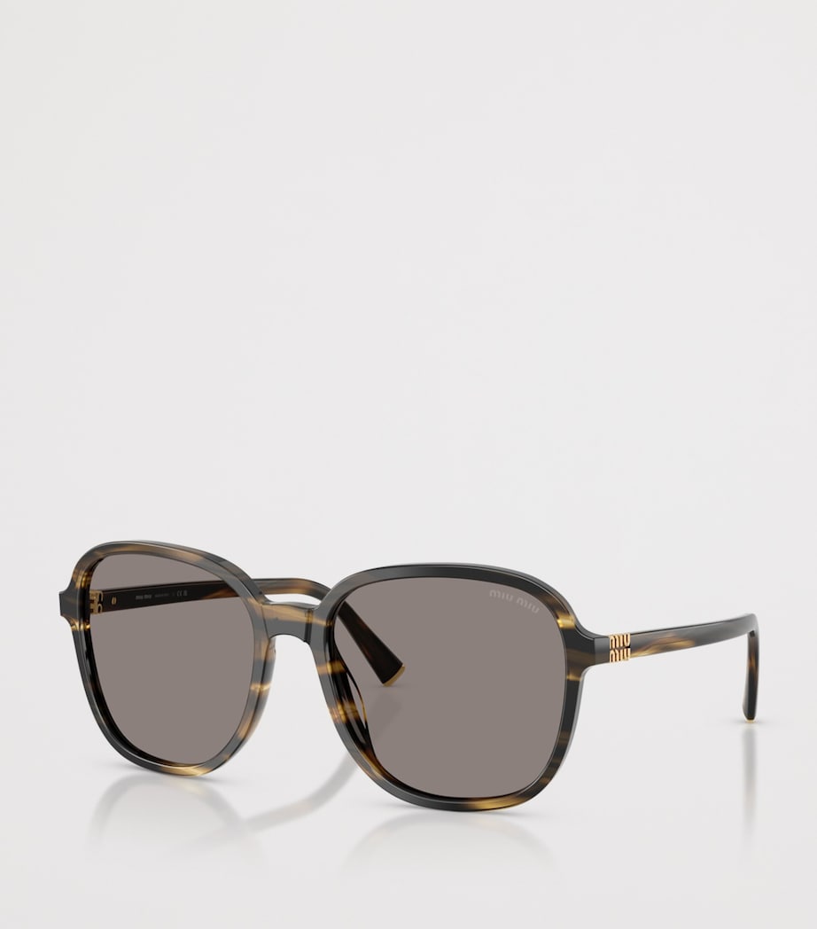 Miu Miu Acetate MU B01S Pillow Sunglasses Brown Image 2