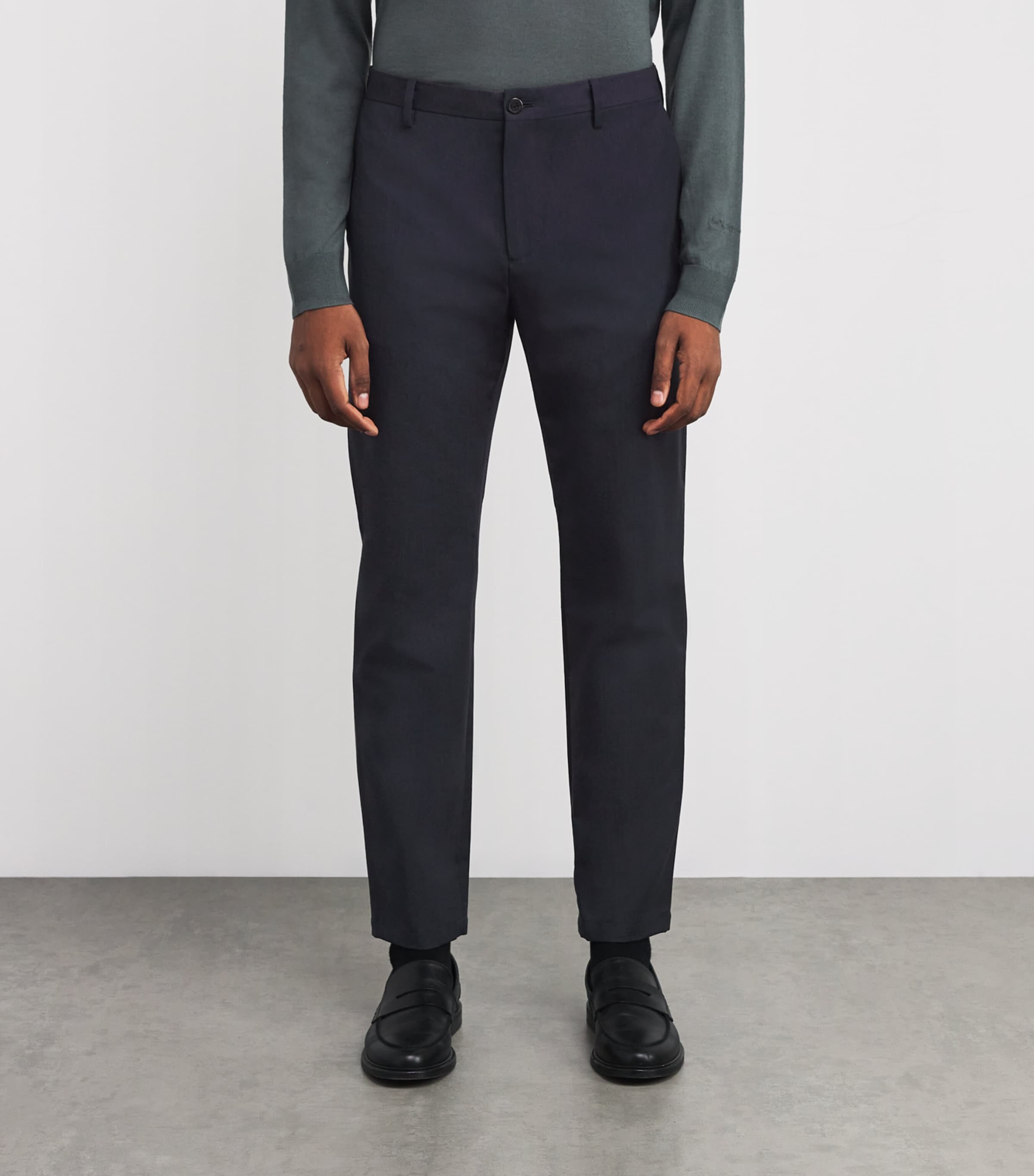 Cotton-Wool Tailored Trousers 76_SLATE Image 3