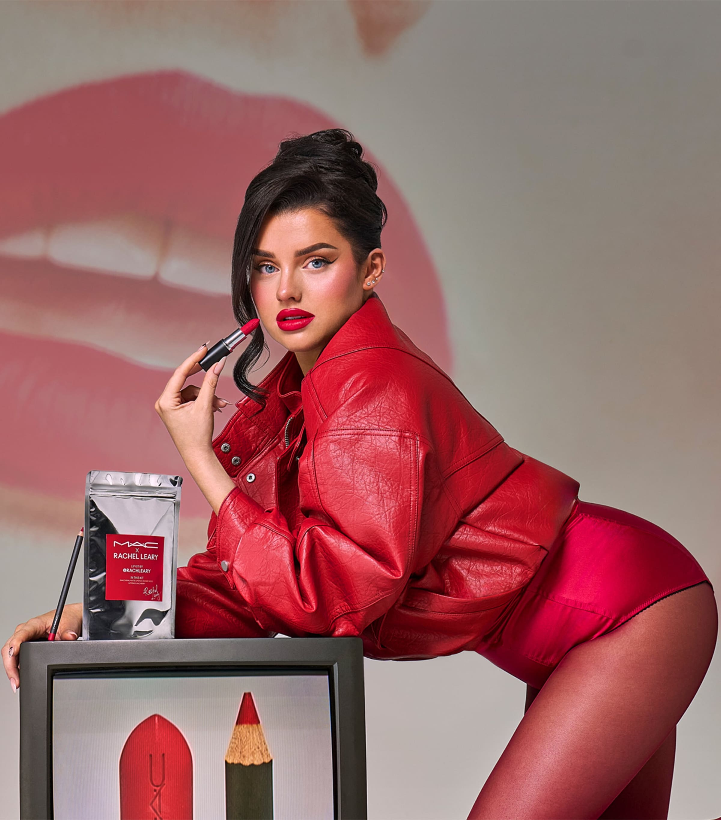 MAC Limited Edition Ruby Woo Lip Kit Ruby Woo/cherry Image 4