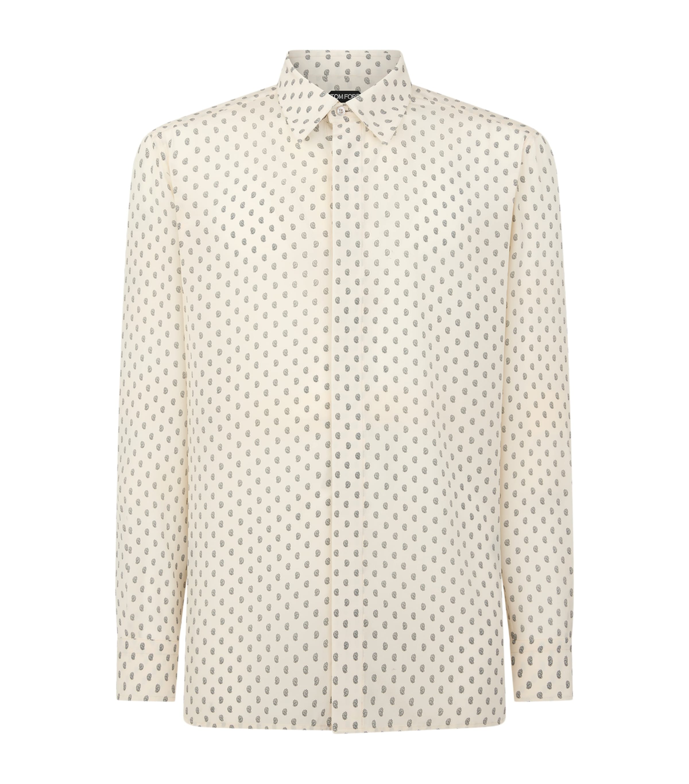 Silk Micro-Pattern Shirt WUC Image 1