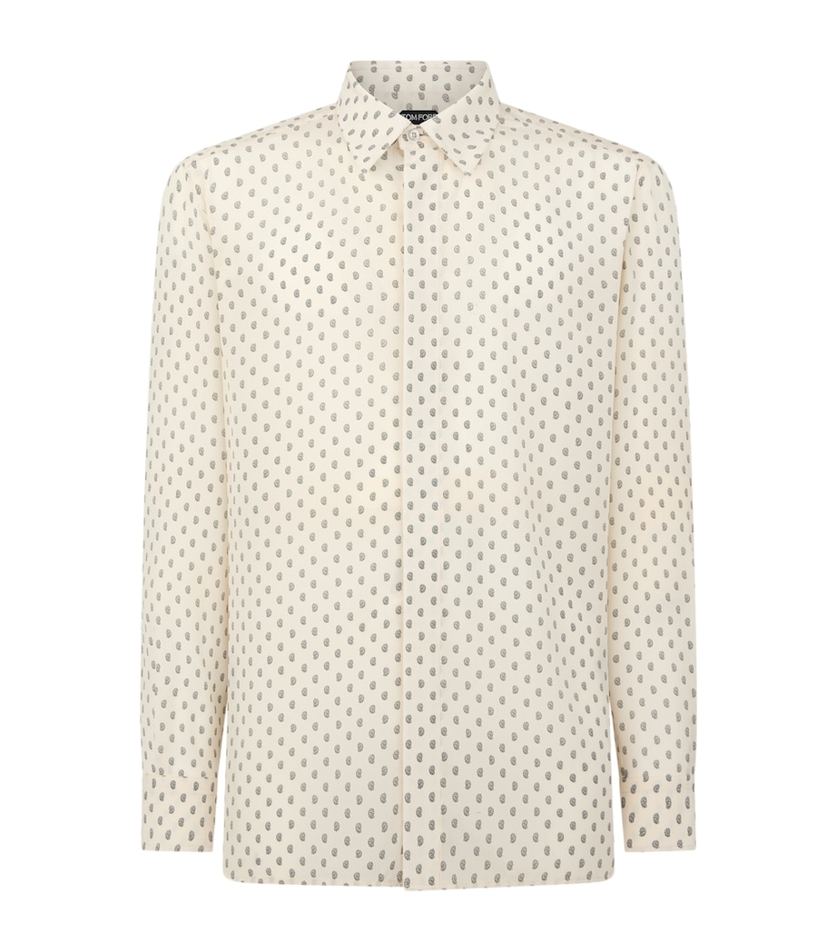 Silk Micro-Pattern Shirt WUC Image 1