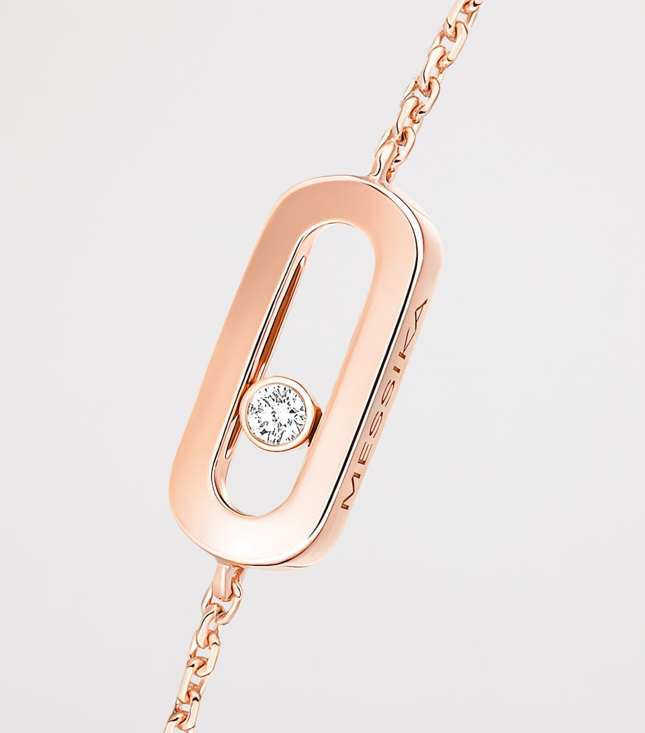 Messika Move Uno Rose Gold and Diamond Bracelet Pink Gold Image 3
