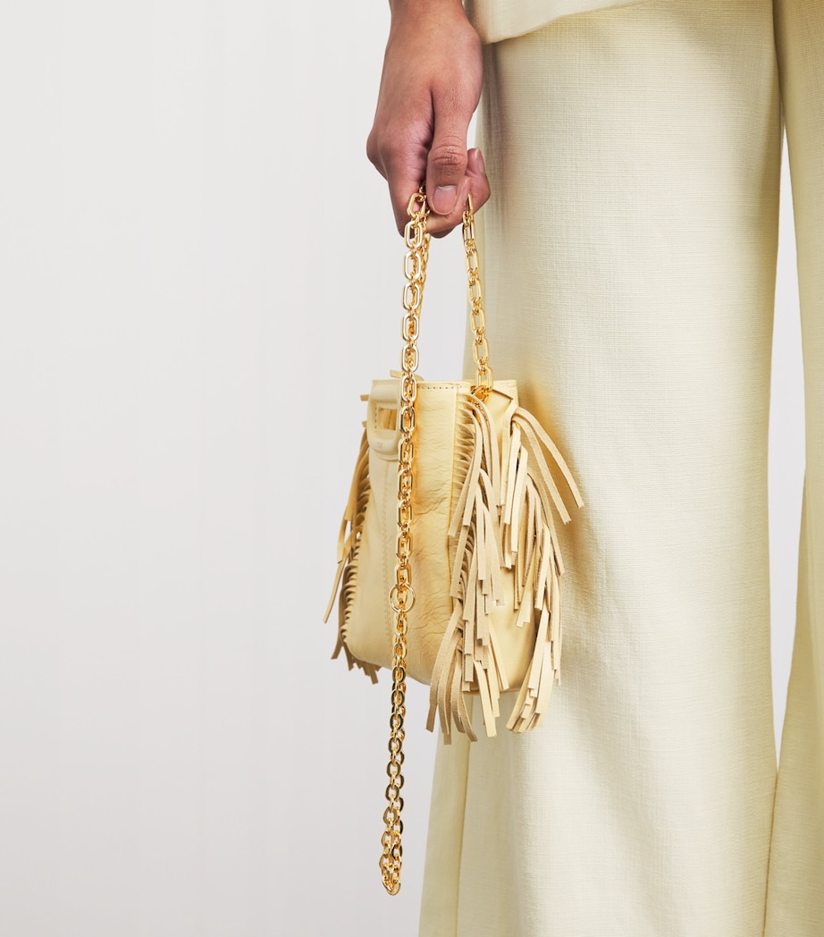 Maje Gold-Tone Chain Shoulder Strap Gold Image 2