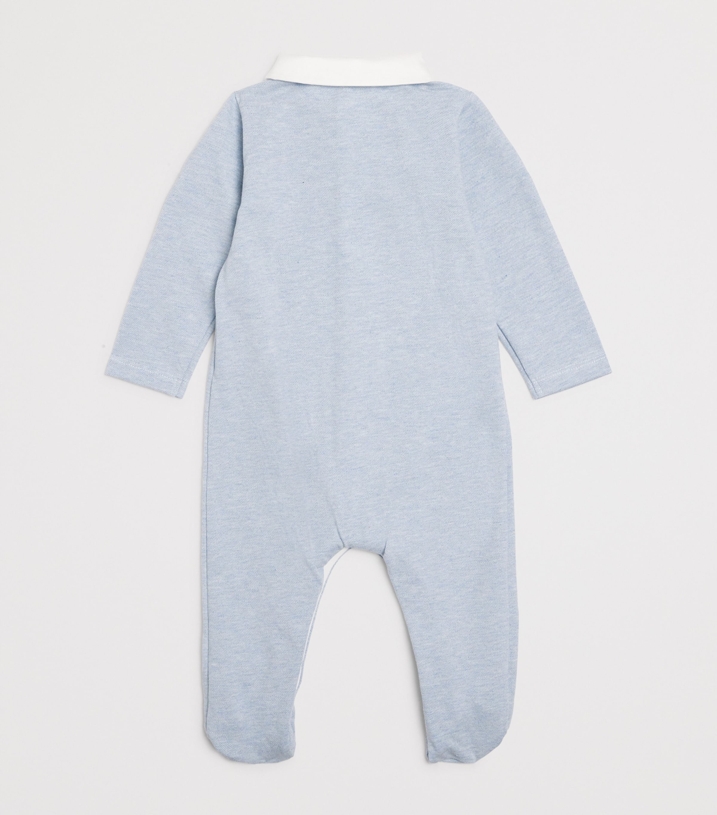 Cotton Collar All-In-One (1-24 Months) BLUE Image 2