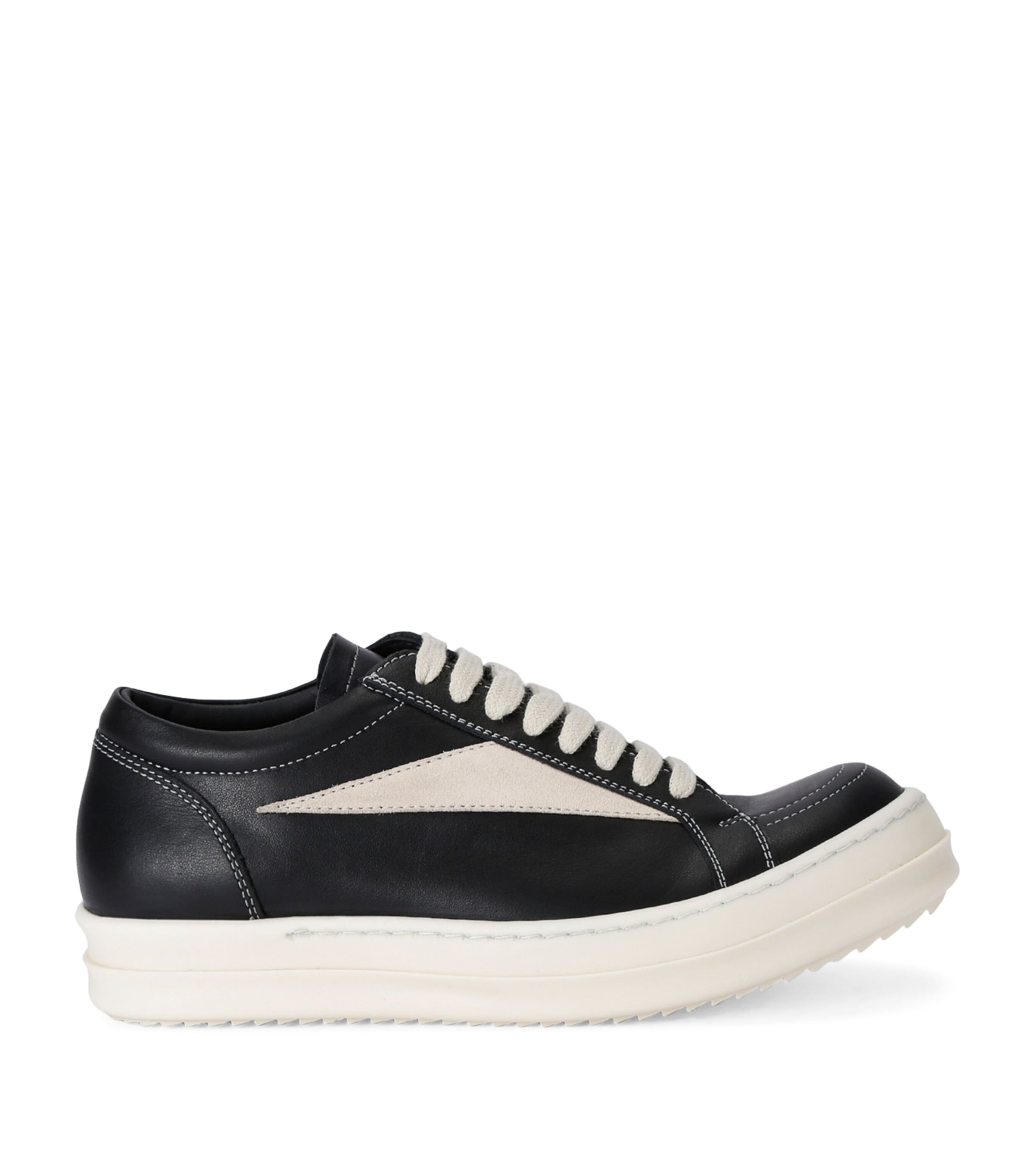 Rick Owens Leather Vintage Low-Top Sneakers | Women Shoes | Trainers | Low-Top Trainers | Designers | Rick Owens