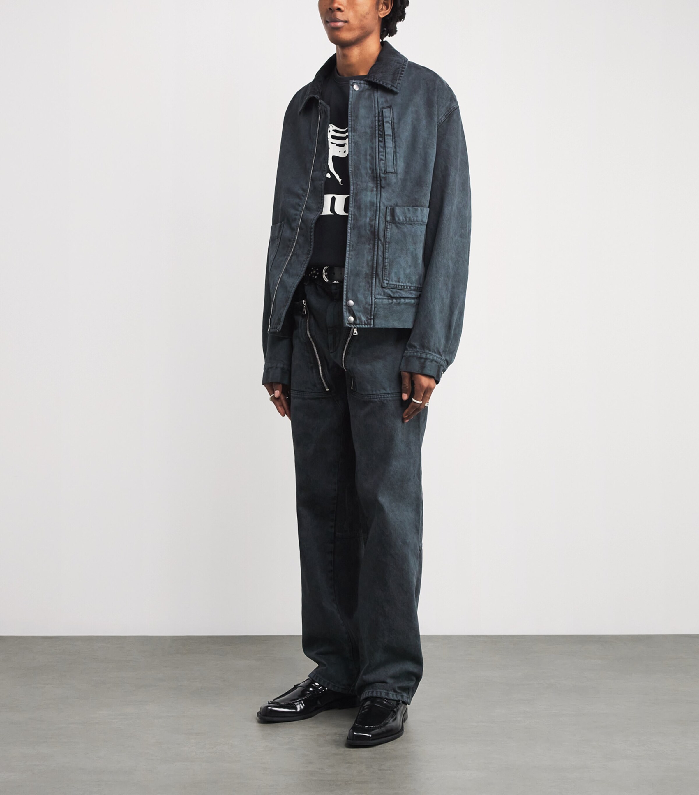 Cotton Dinero T-Shirt 3158 VINTAGE BLK/W Image 2