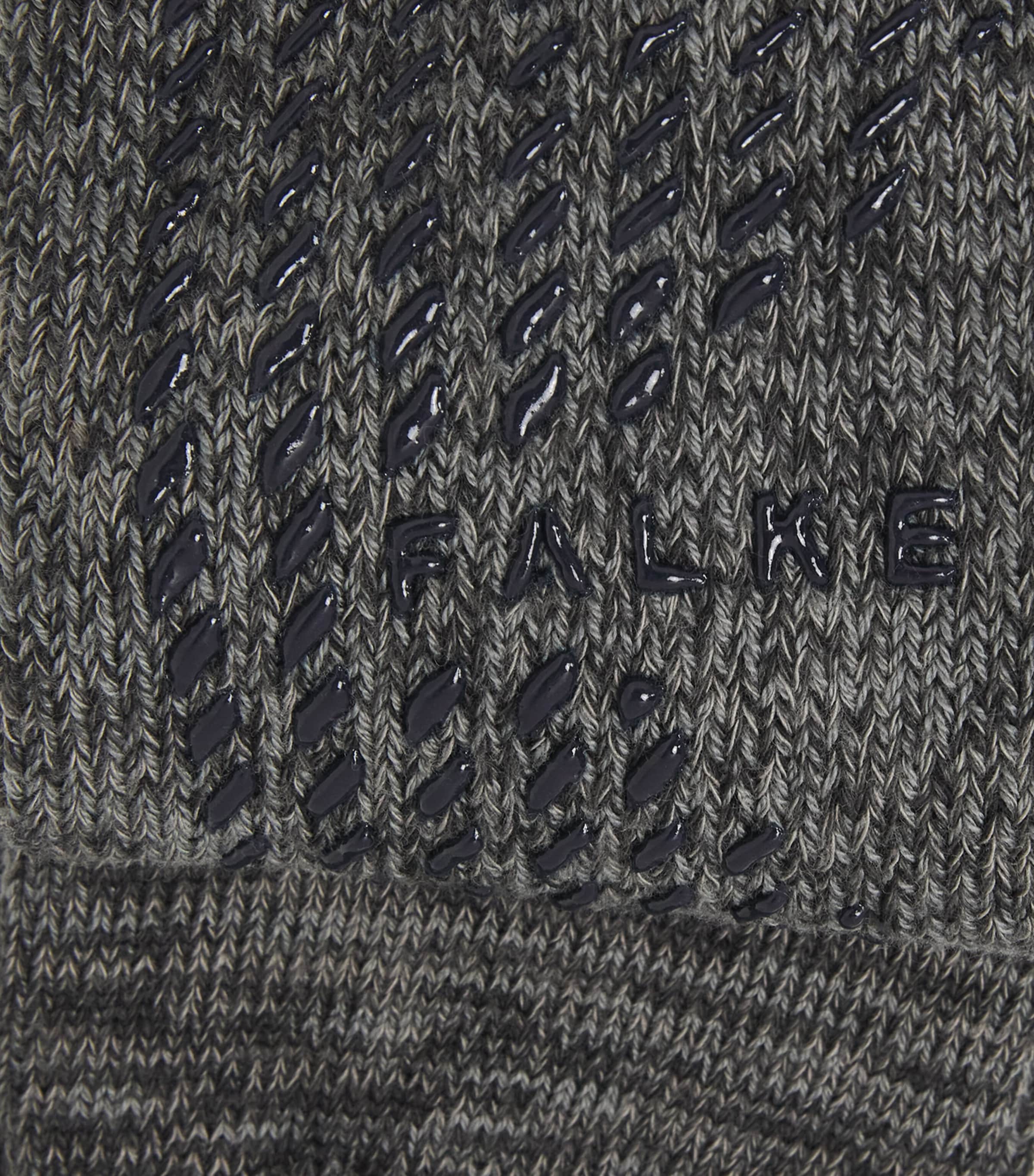 Falke Mens Cotton Grip Ankle Socks Cliff Grey Image 2