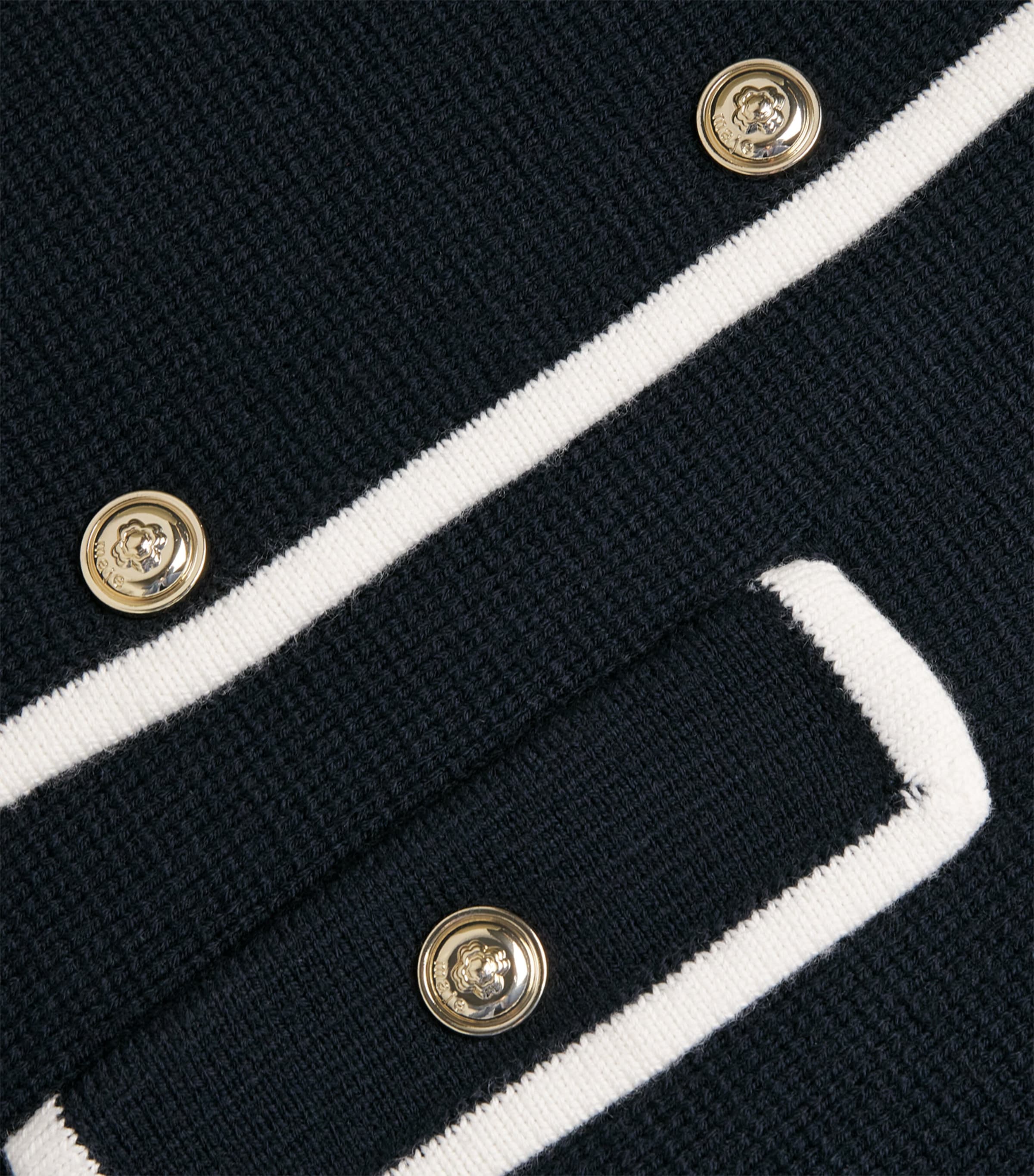 Contrast-Trim Sleeveless Top NAVY Image 5