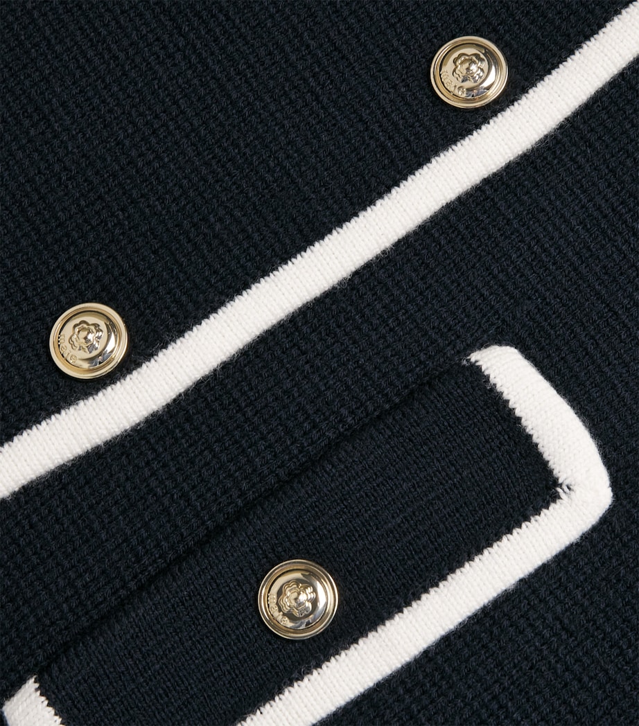 Contrast-Trim Sleeveless Top NAVY Image 5