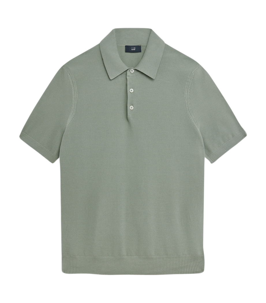 Dunhill Mens Cotton Piqué Polo Shirt Image 1