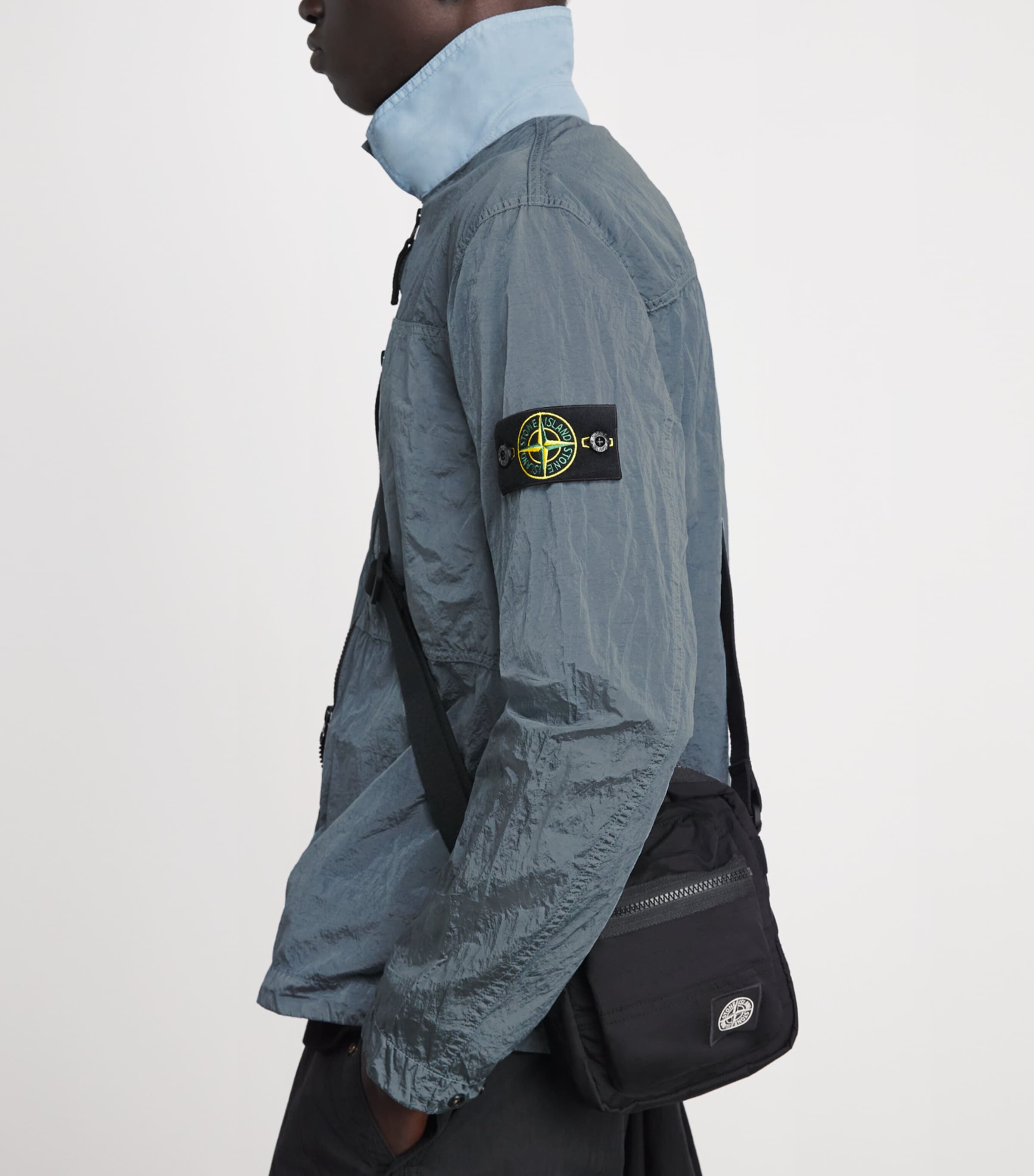 Stone Island Mens Nylon Metal Overshirt Image 3