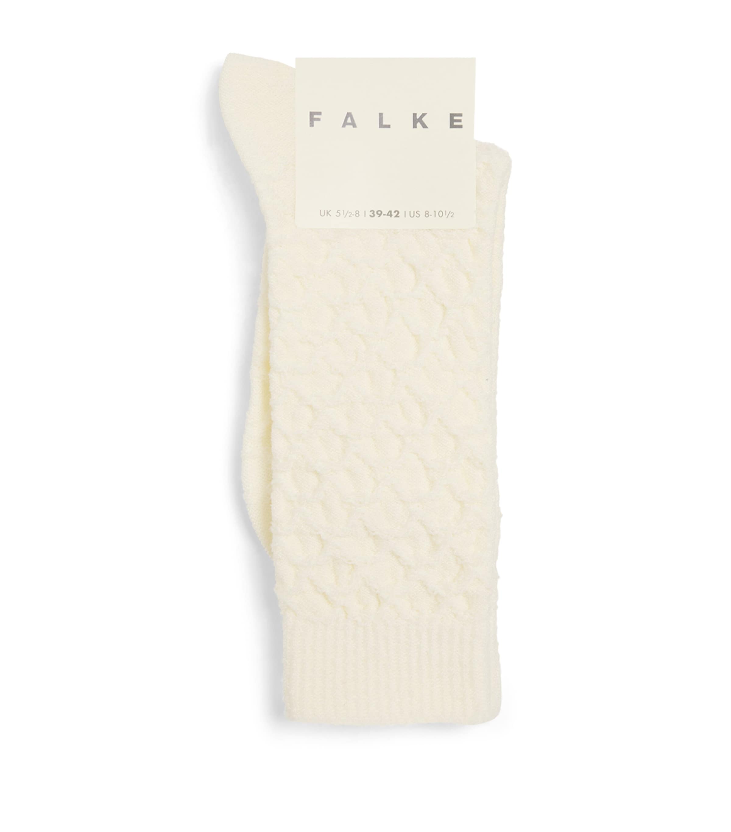 Shop Falke Colossal Nest Socks In Ivory