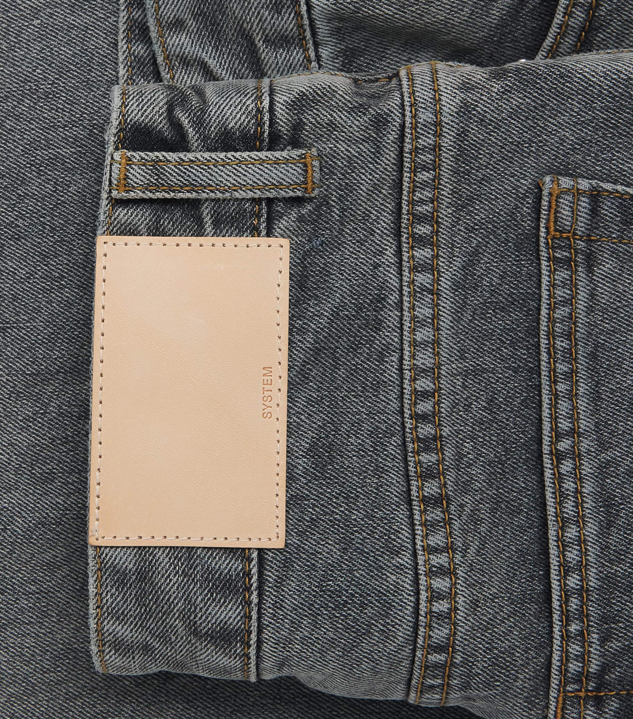 System Mens Wide-Leg Jeans Cool Grey Image 6