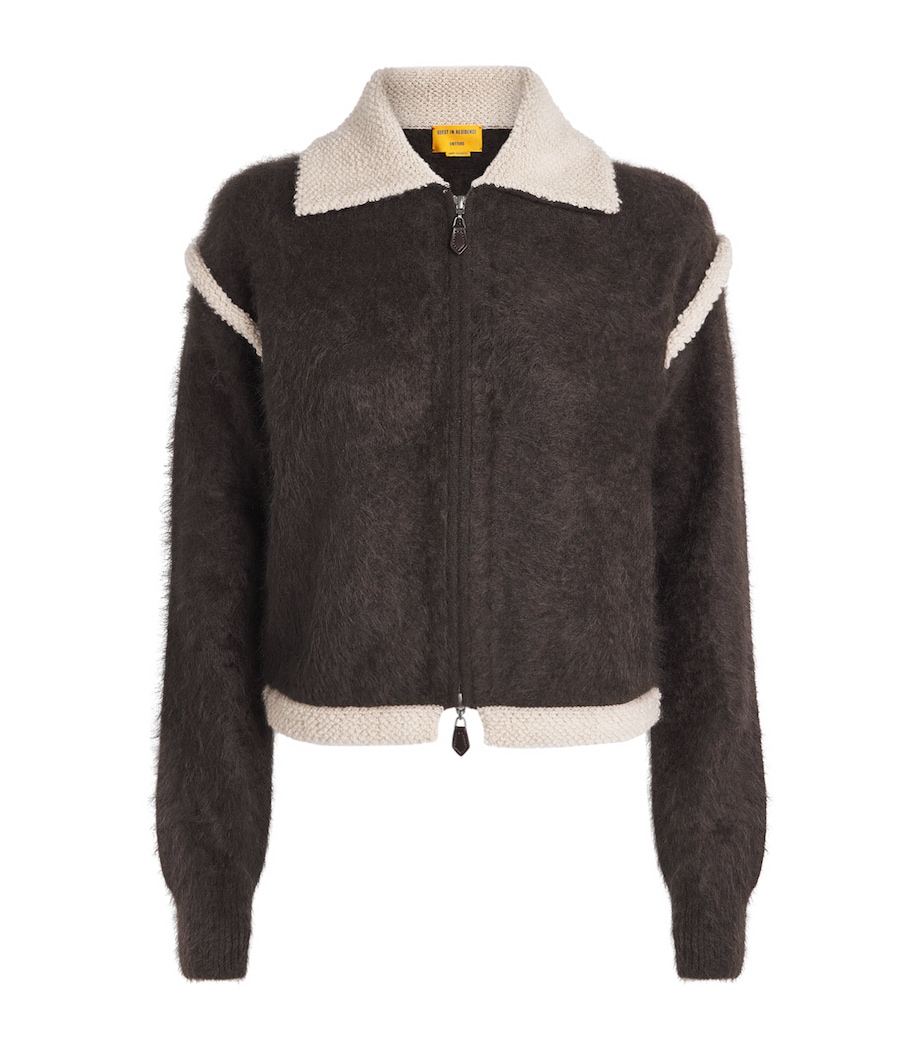Guest In Residence Womens Cashmere Grizzly Frankie Jacket Burnt Cocoa Image 1