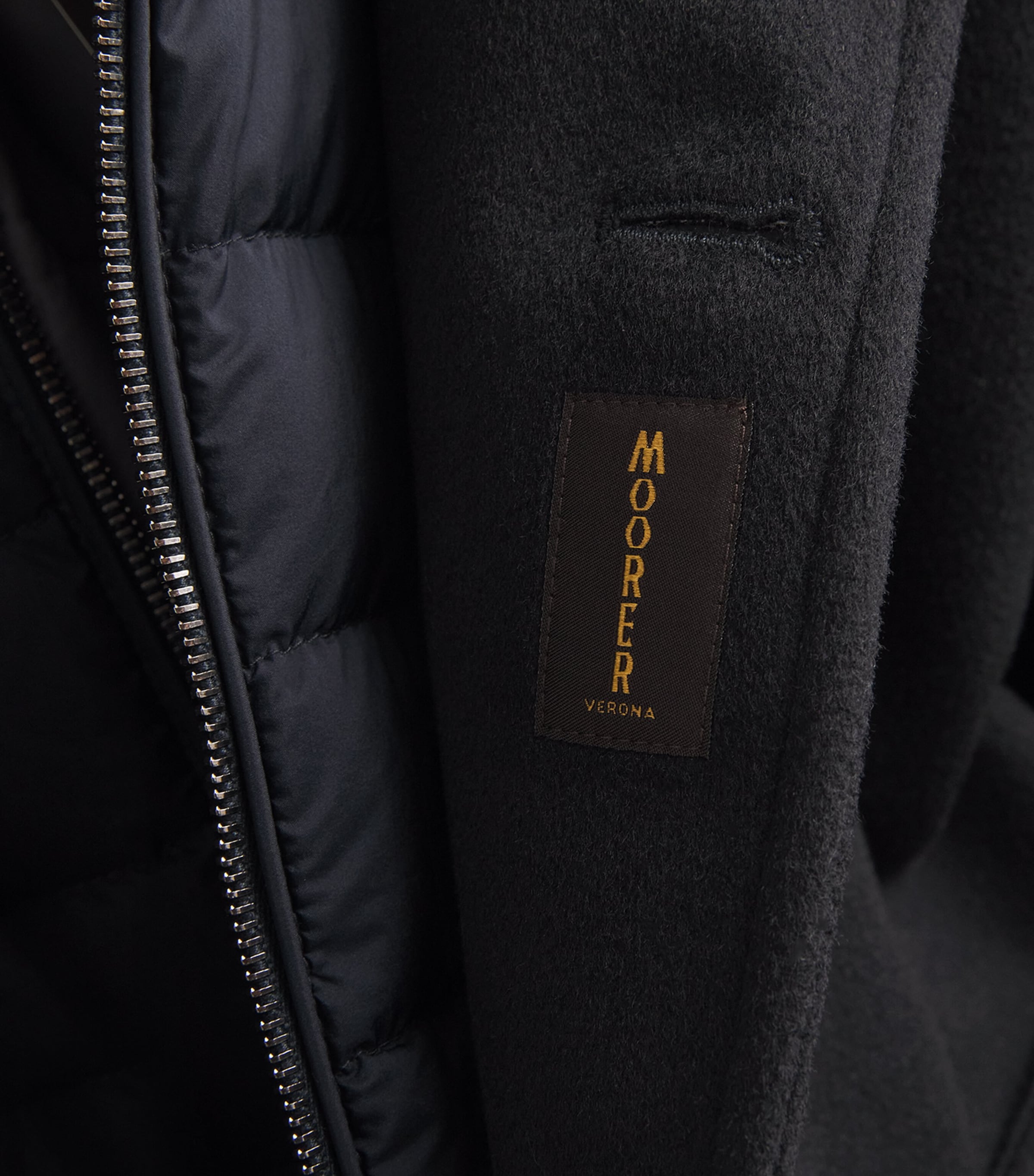 Moorer Mens Hybrid Coat Navy Image 7