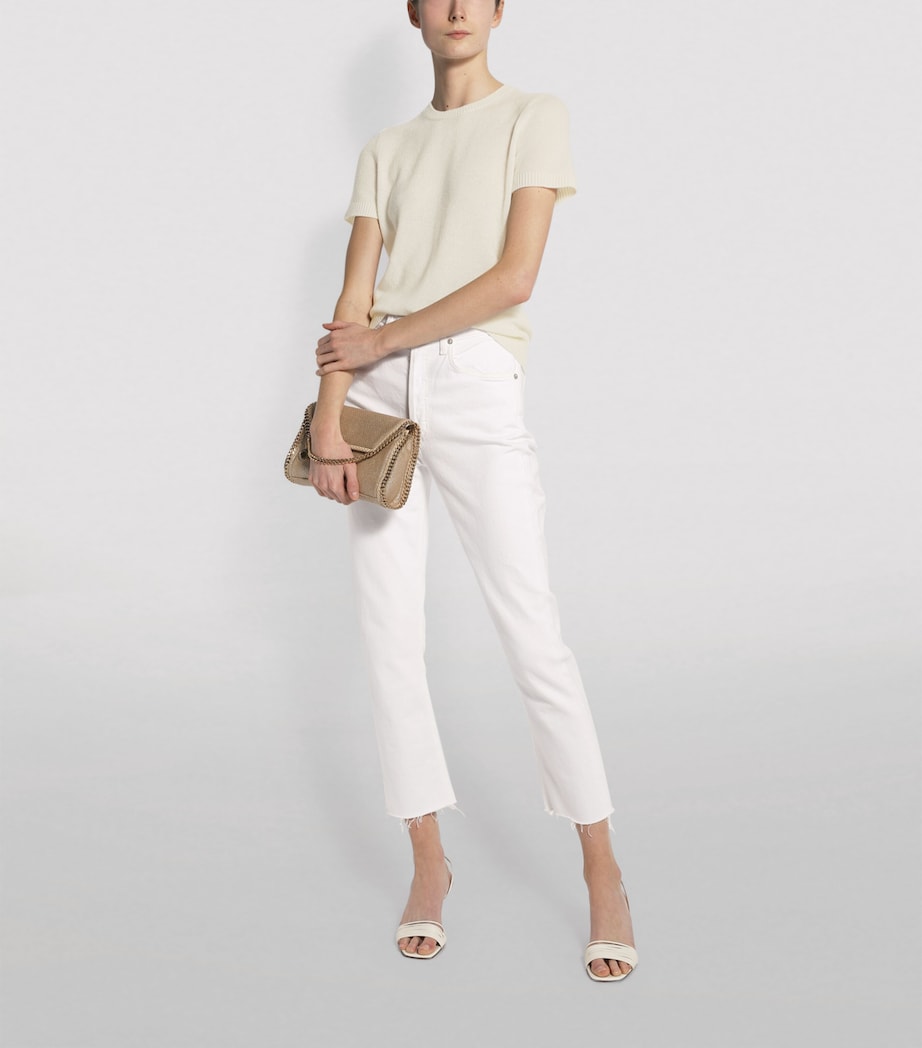 Cashmere Sweater Tee C05 IVORY Image 2