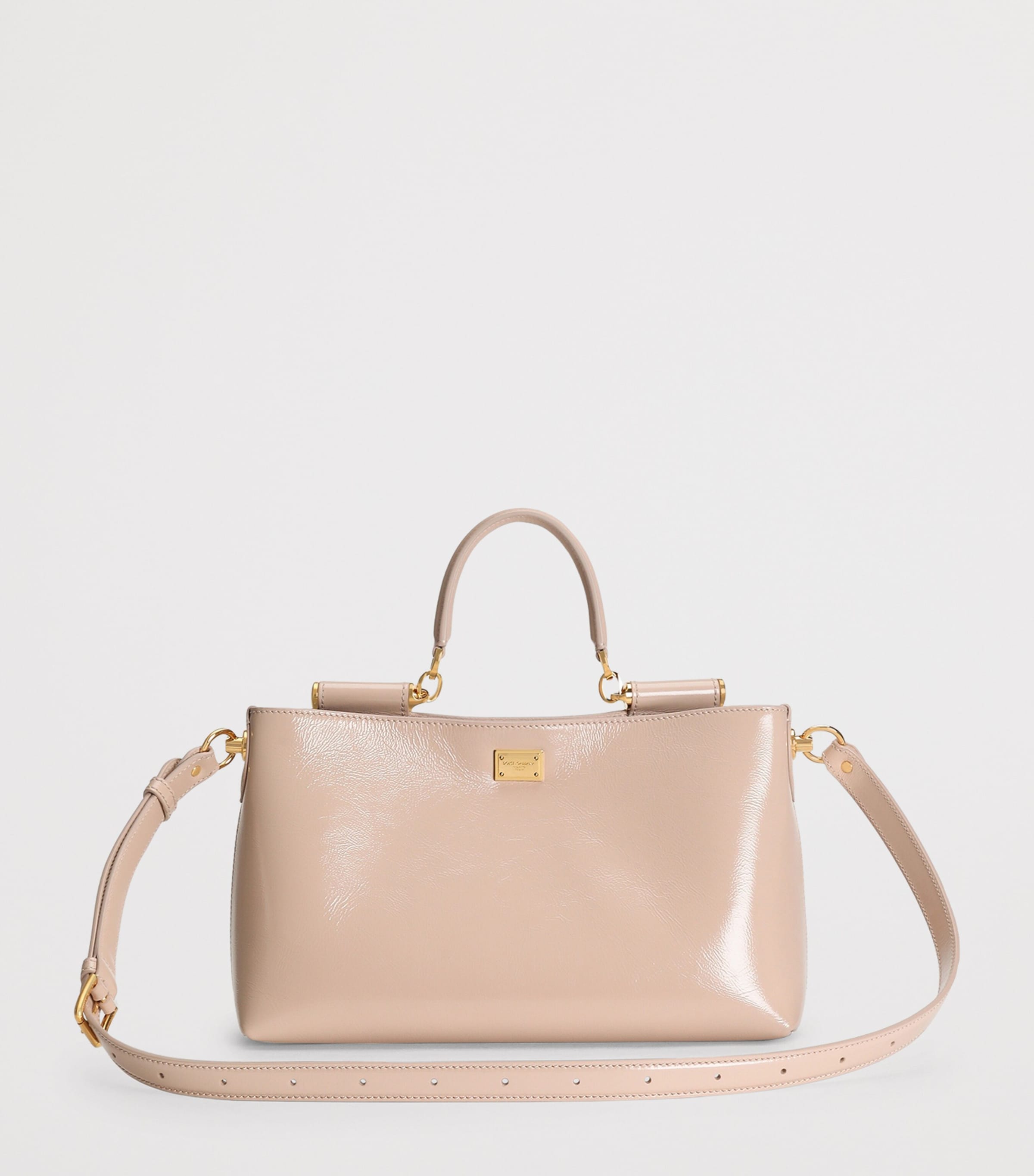 Dolce&Gabbana Calfskin Vittoria Shoulder Bag Nude Image 3