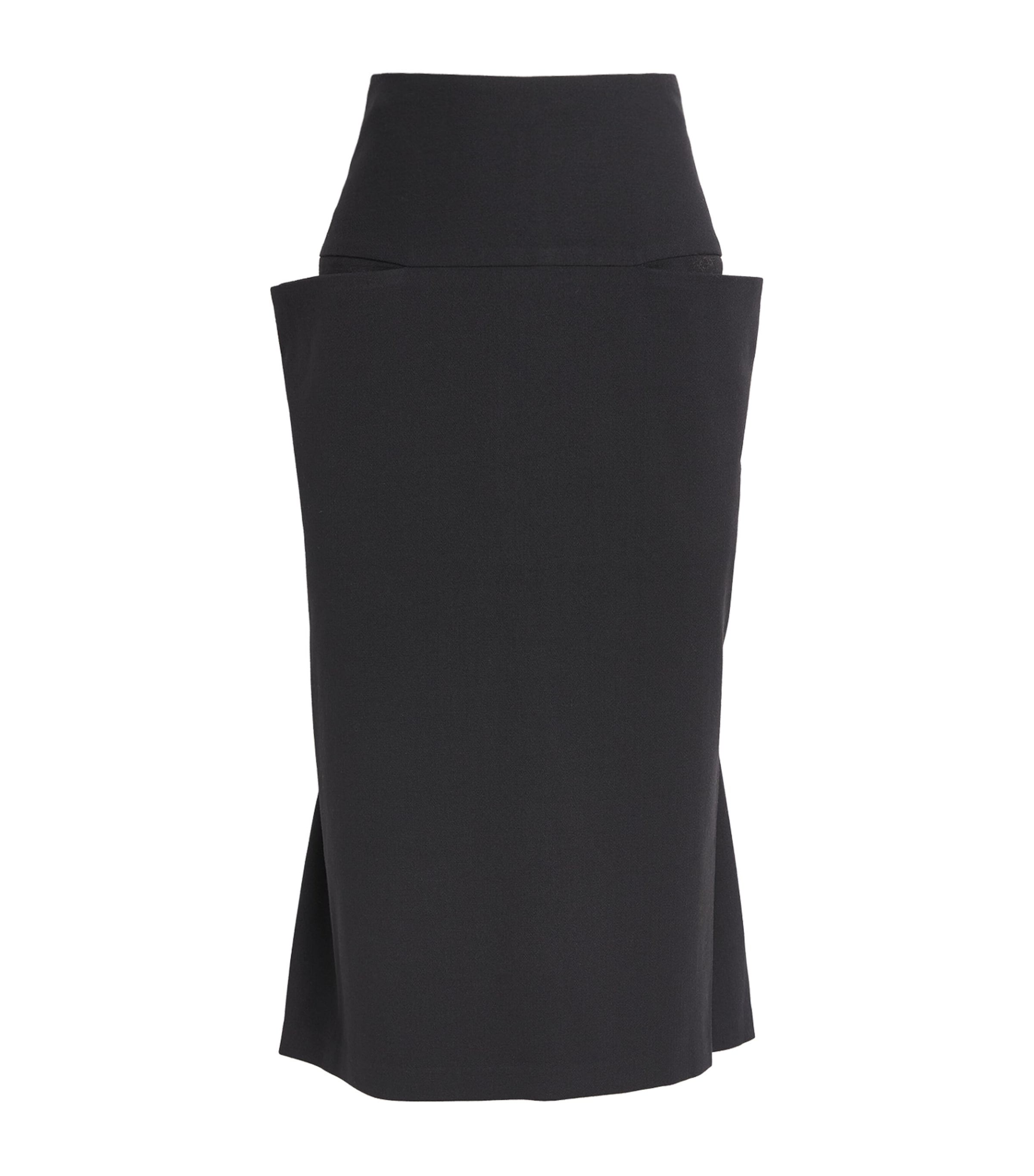 Source Unknown Womens Faux-Layer Paloma Midi Skirt Bk Image 1