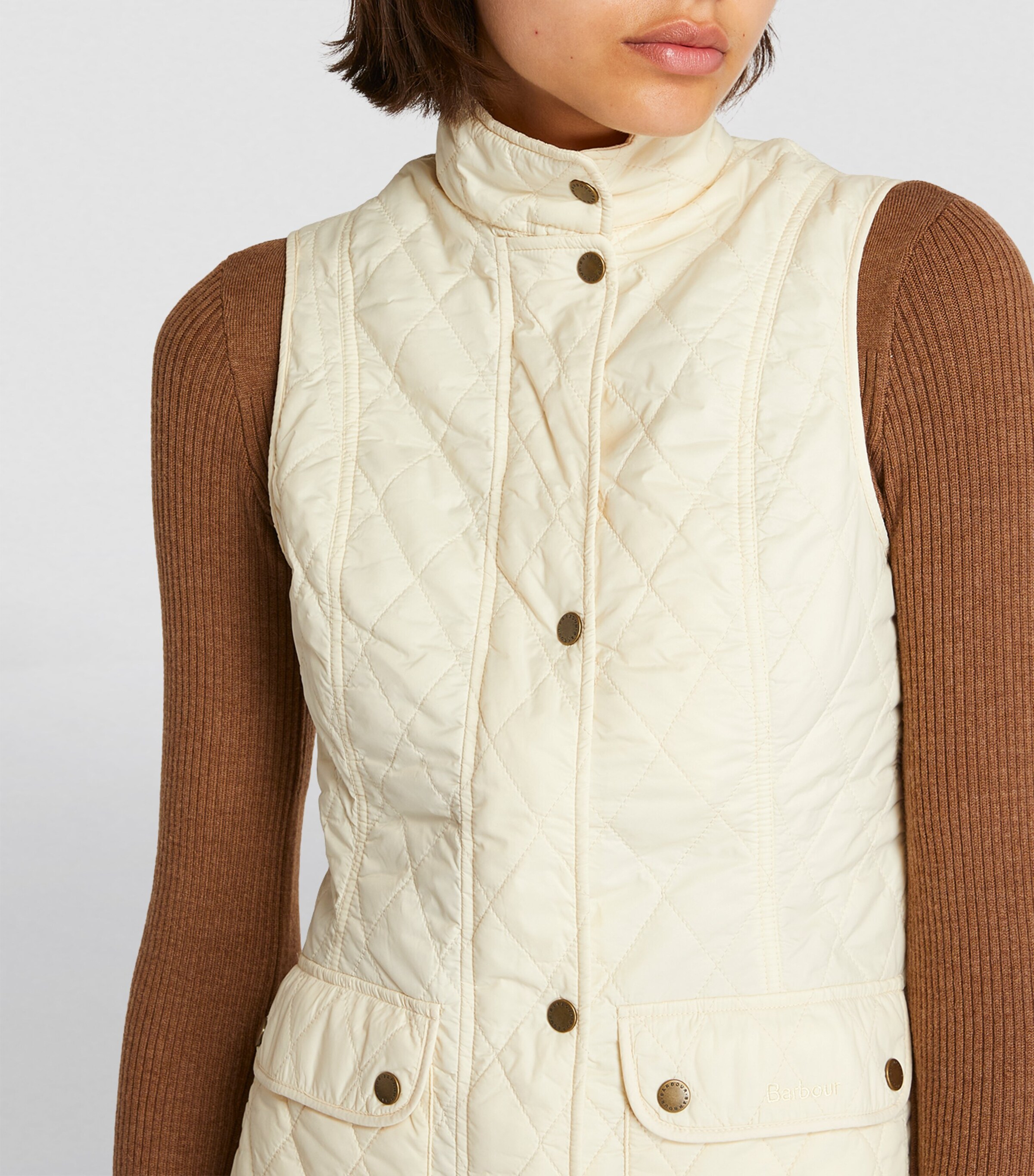 Quilted Otterburn Gilet SUMMER PEARL Image 5