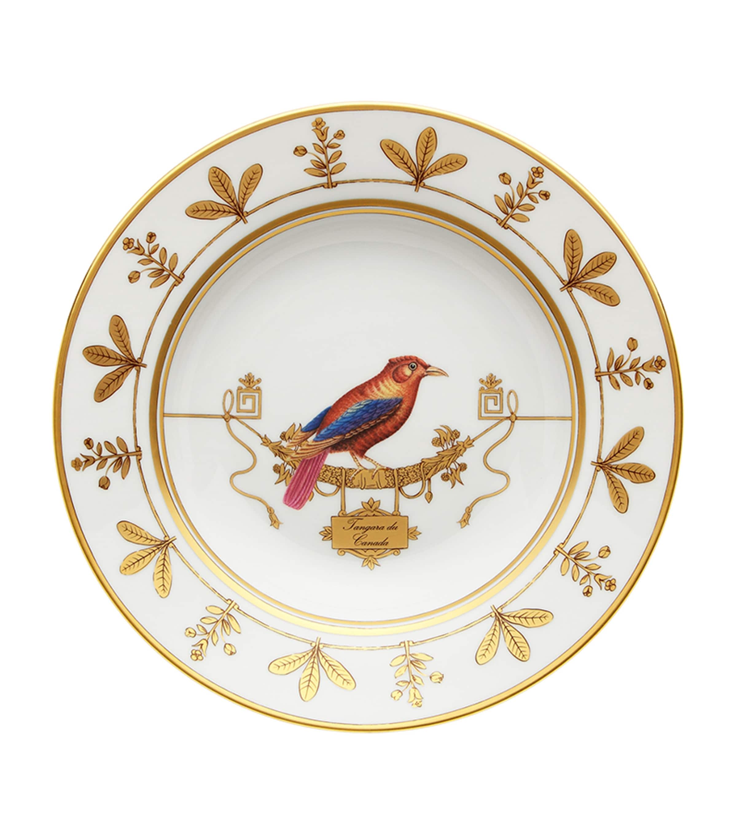 GINORI 1735 Volière Tangara Du Canada Soup Plate (24.5cm) Image 1