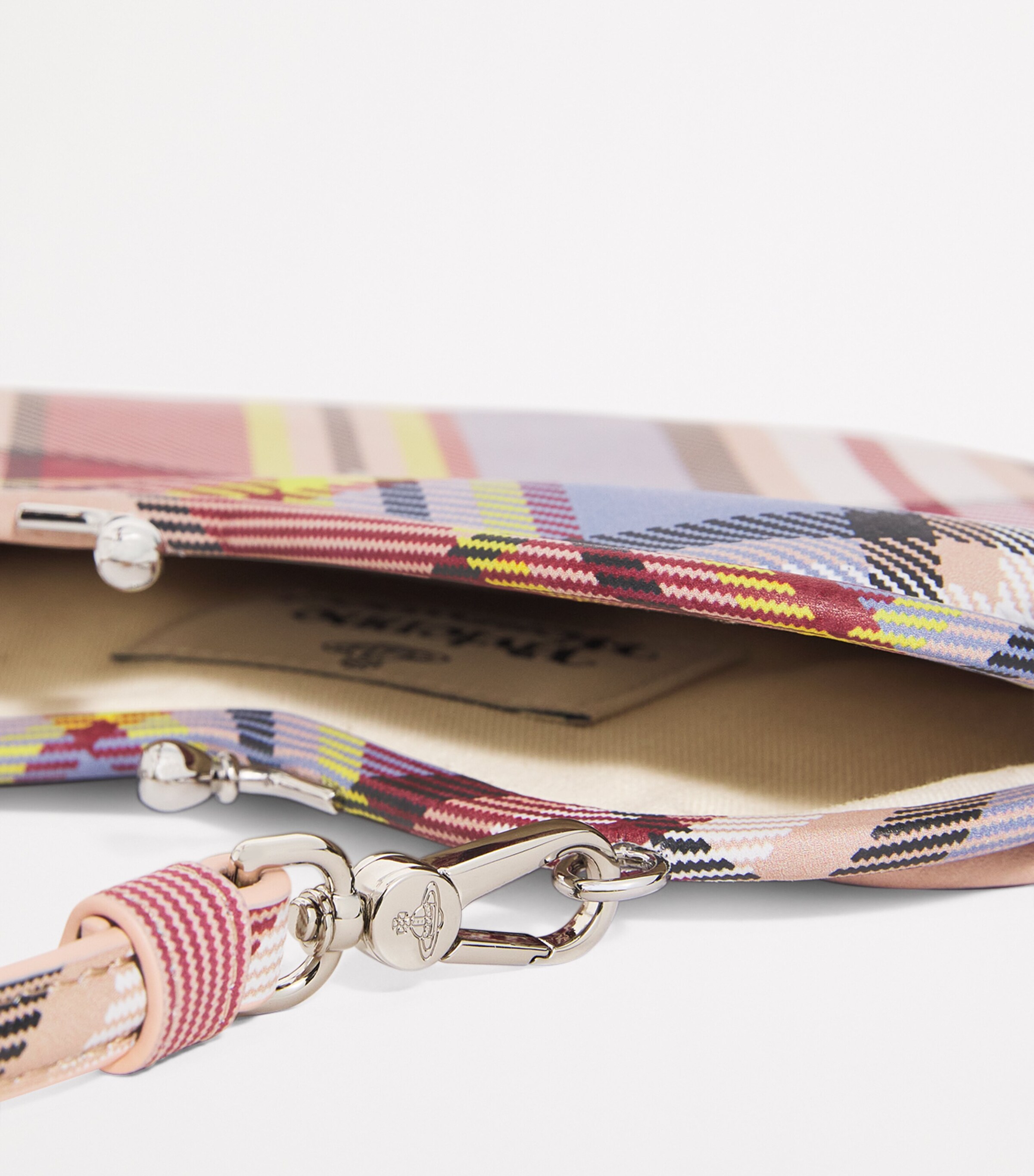 Vivienne Westwood Tartan Belle Heart Clutch Bag Mc Haze Image 4