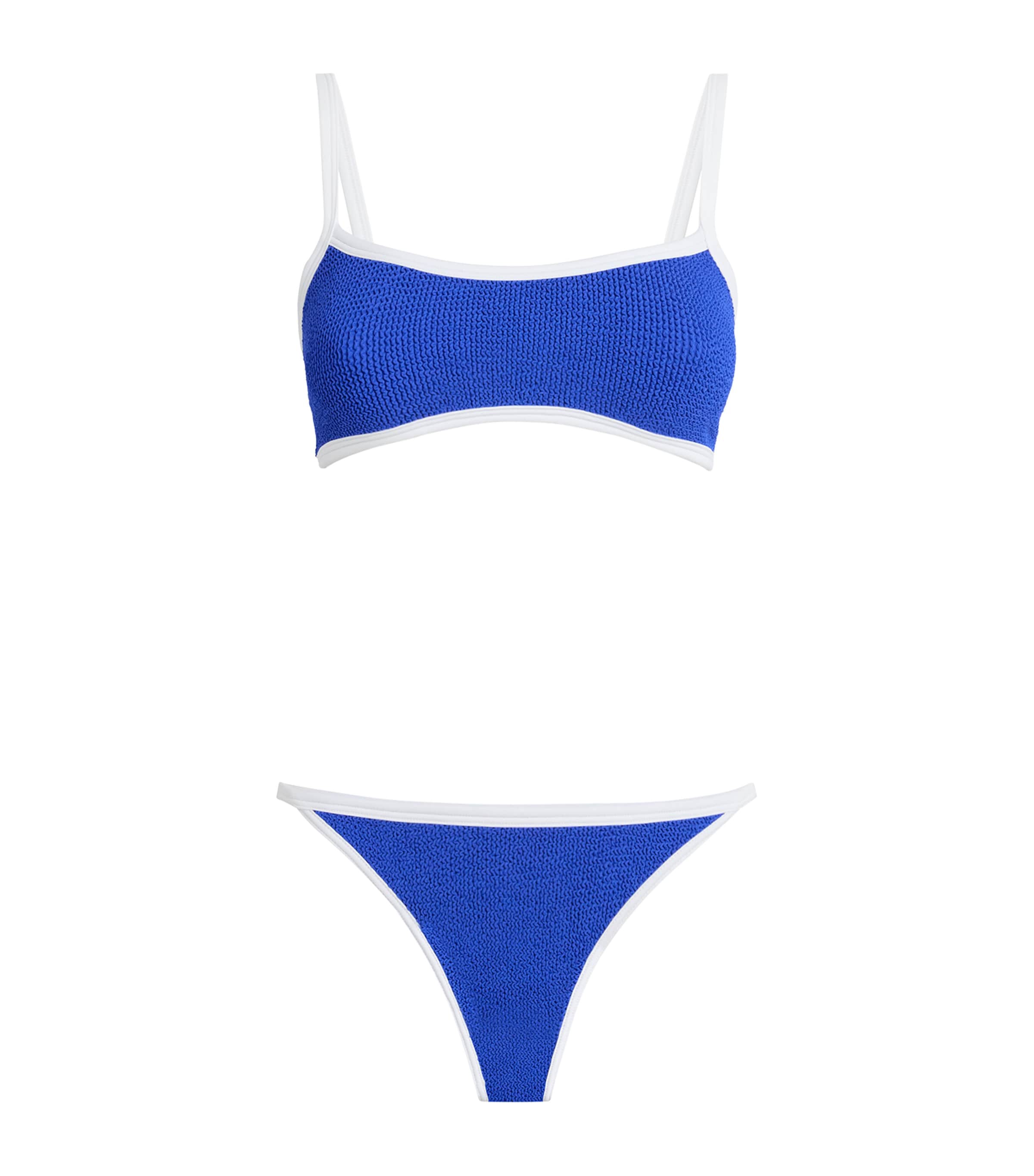 Hunza G Womens Tyler Piped Bikini Royal Blue Image 1