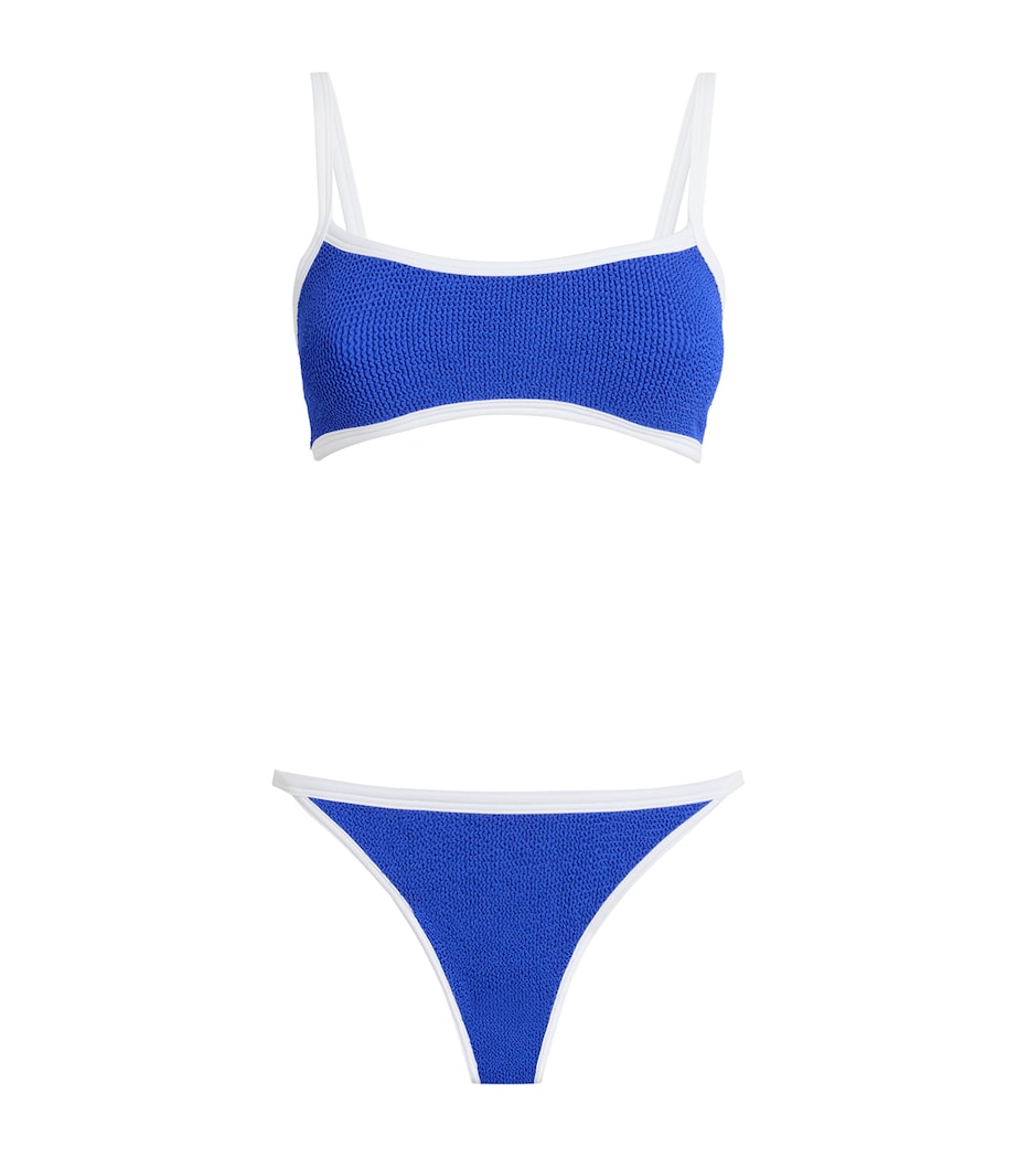 Hunza G Womens Tyler Piped Bikini Royal Blue Image 1