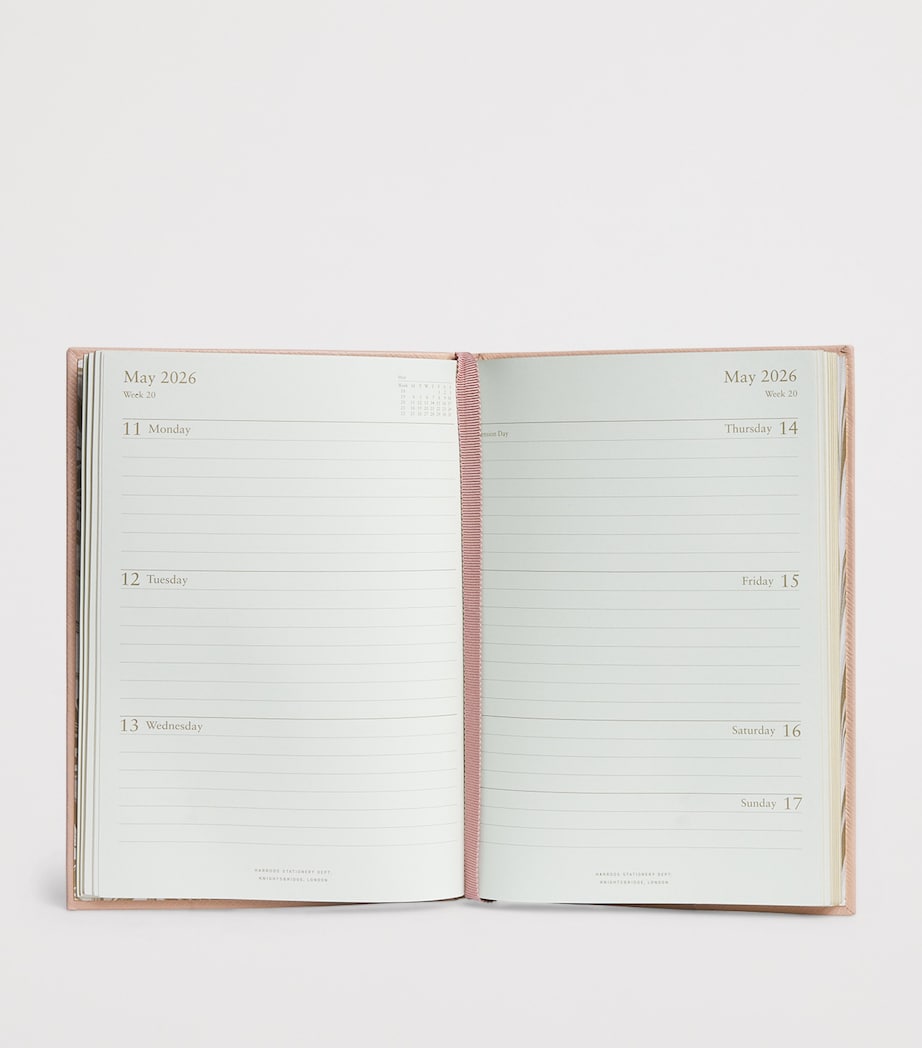 Leather A5 Diary 2026 PINK Image 3
