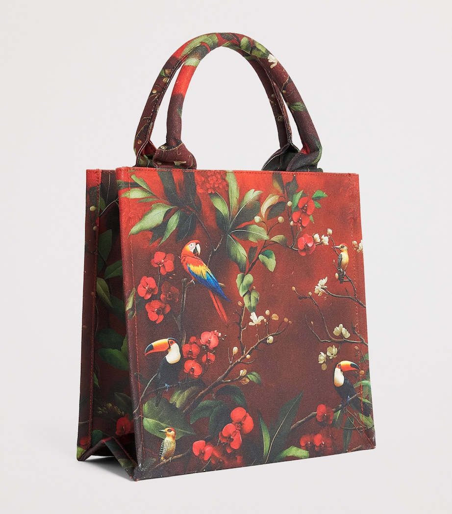 Harrods Small Exotics Blend 49 Tote Bag Red Image 2
