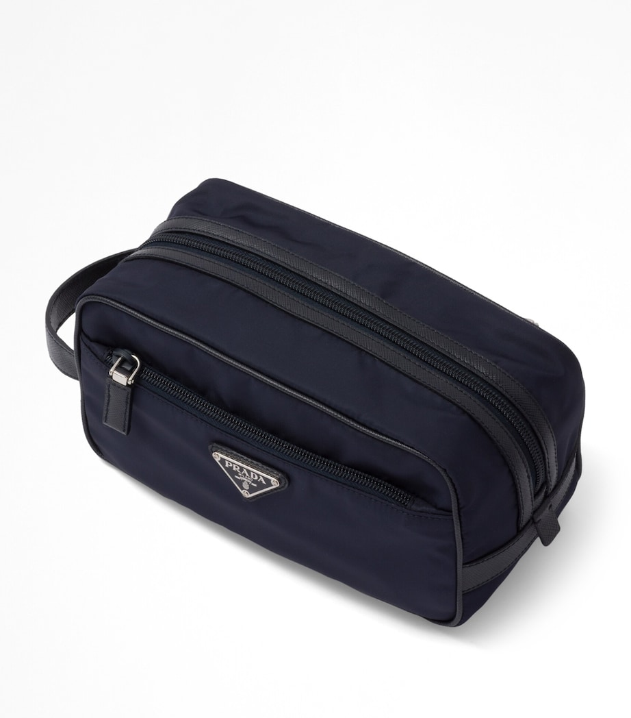 Prada Re-Nylon and Saffiano Leather Wash Bag Image 4