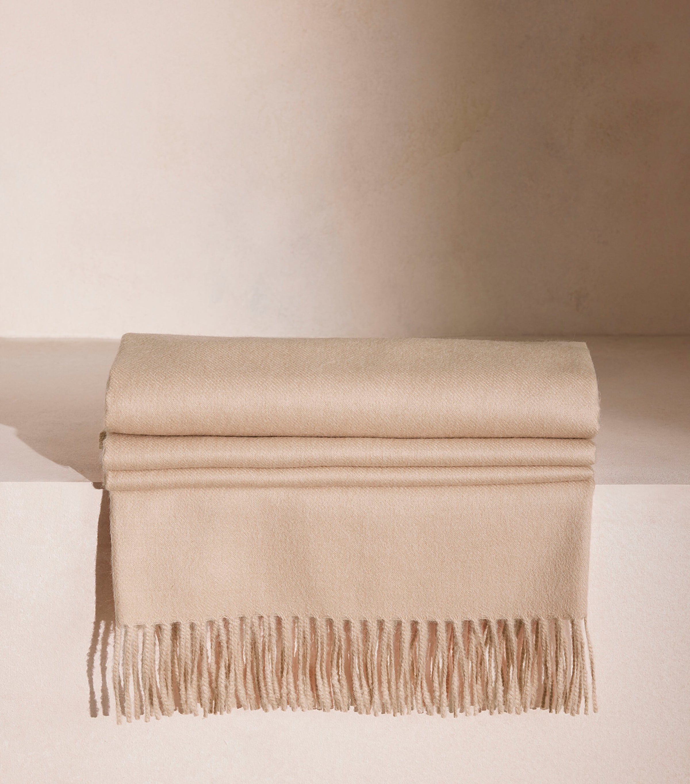 Soho Home Alpaca Wool Maria Throw Beige Image 3