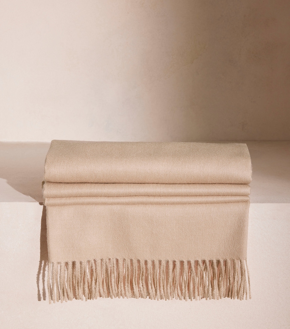 Soho Home Alpaca Wool Maria Throw Beige Image 3