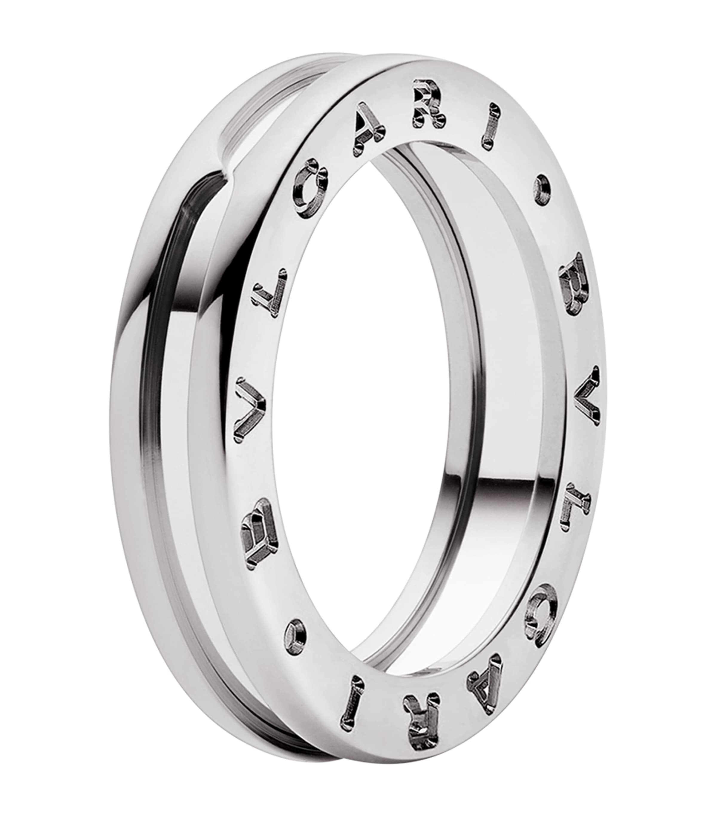 White Gold B.zero1 One-Band Ring WHITE GOLD Image 1