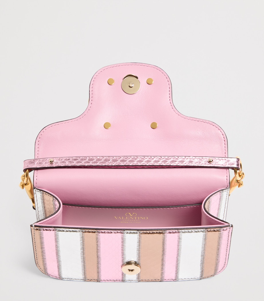 Metallic Leather Loco Shoulder Bag C8N Image 5