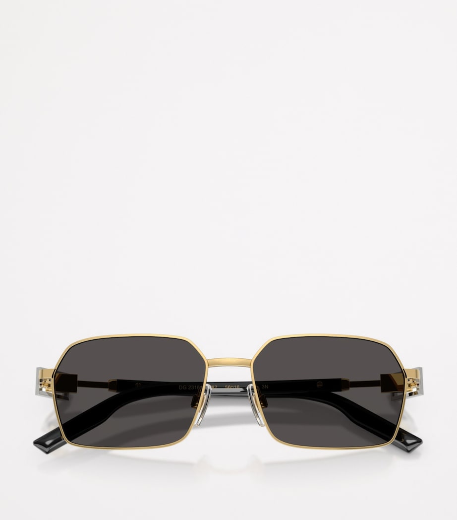 Wire-Frame Rectangular Sunglasses FEB-87 Image 5