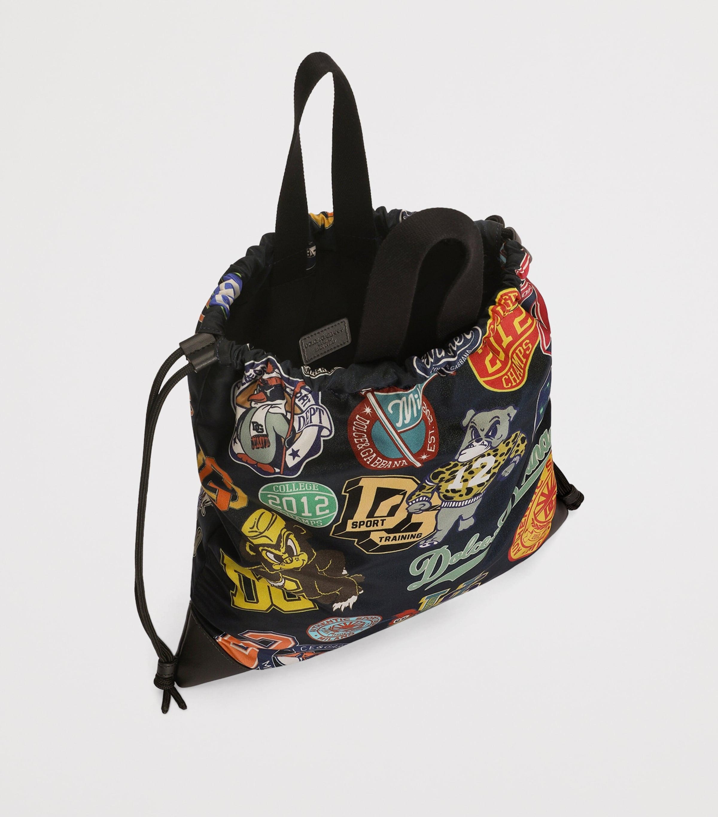 Dolce&Gabbana Kids Logo Printed Drawstring Backpack Fdo. Image 4