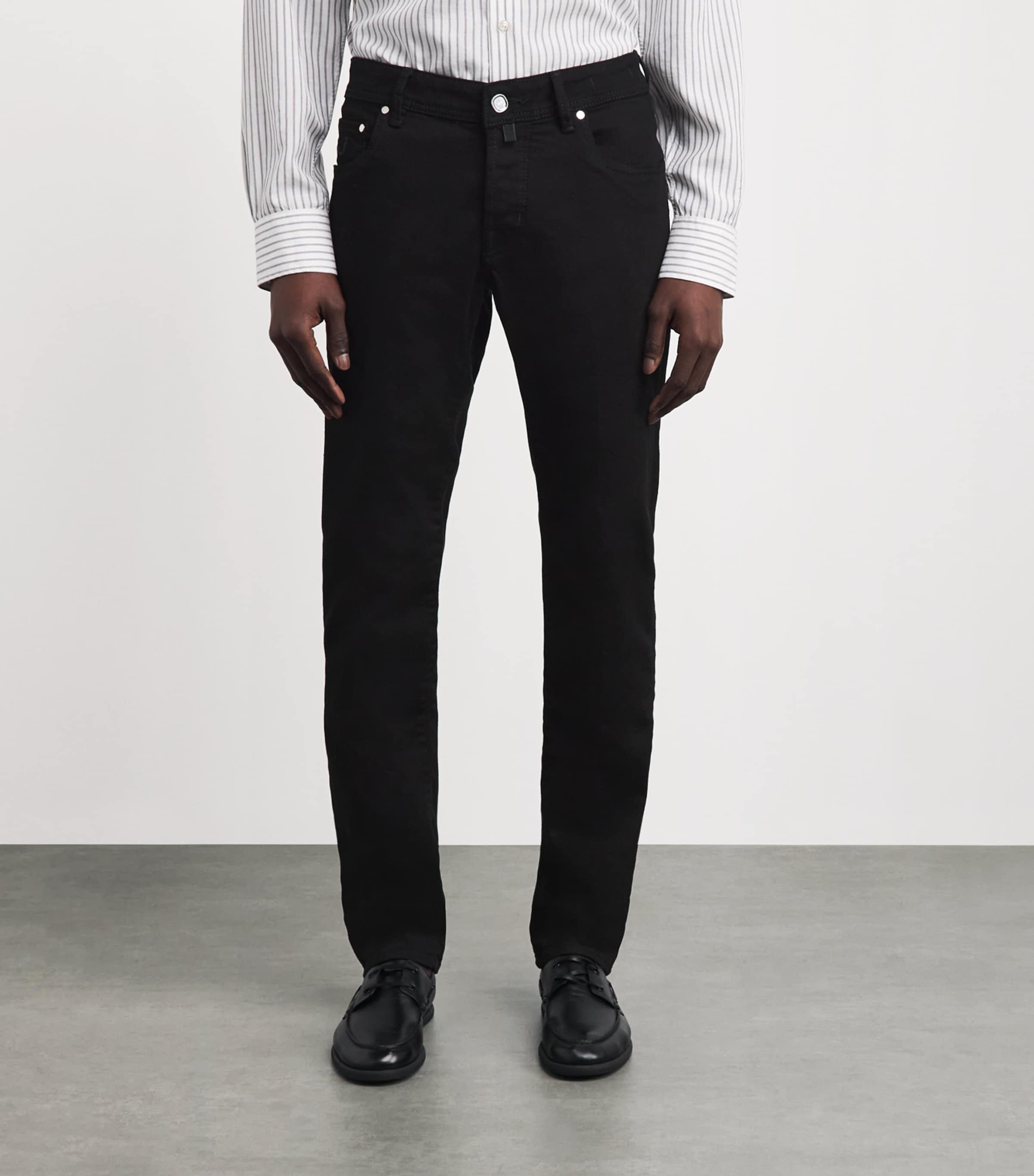 Jacob Cohën Mens Limited Edition Lizardskin-Patch Nick Slim Jeans Image 4