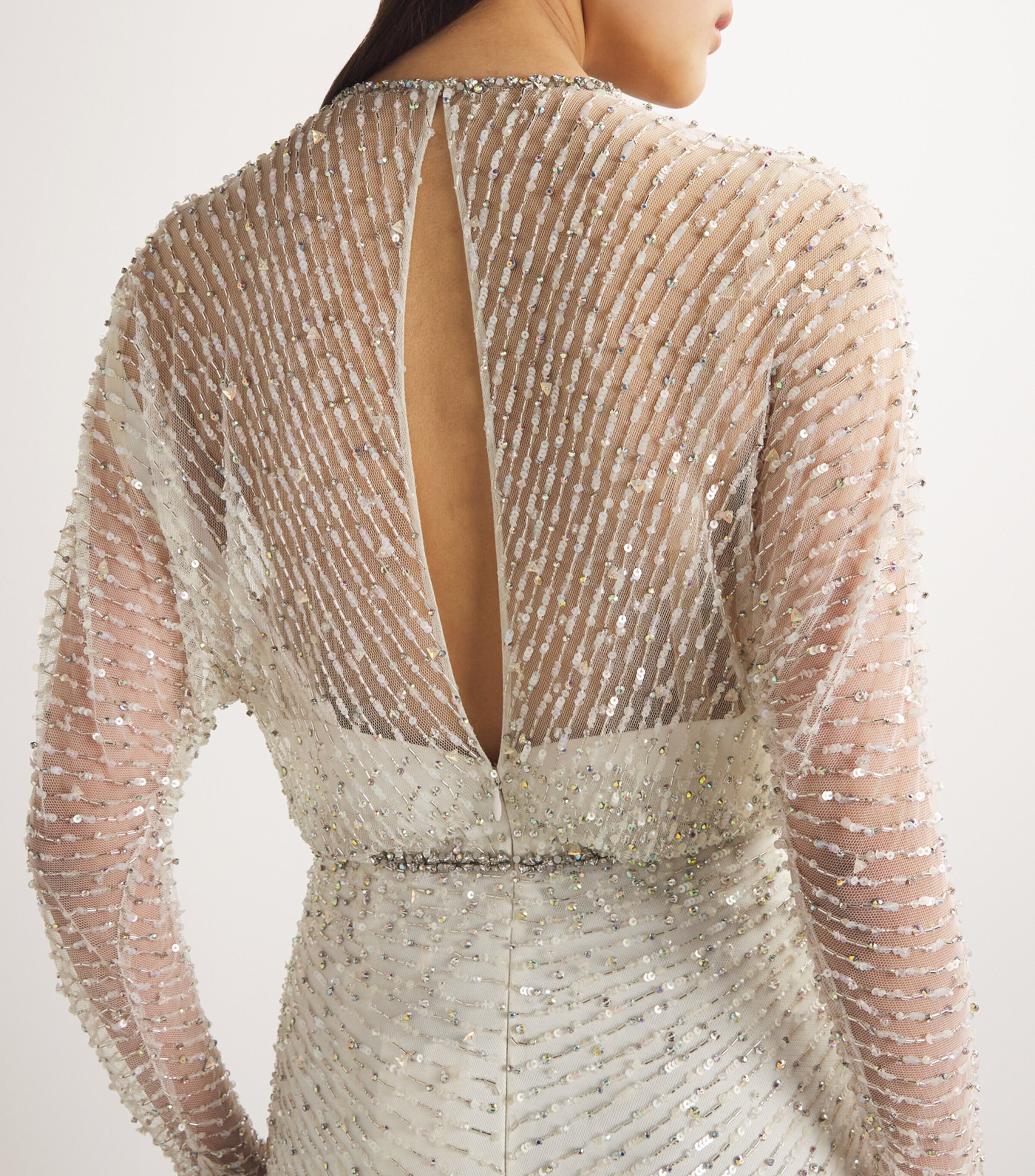 Draped Embellished Nina Gown VANILLA 2018 Image 6
