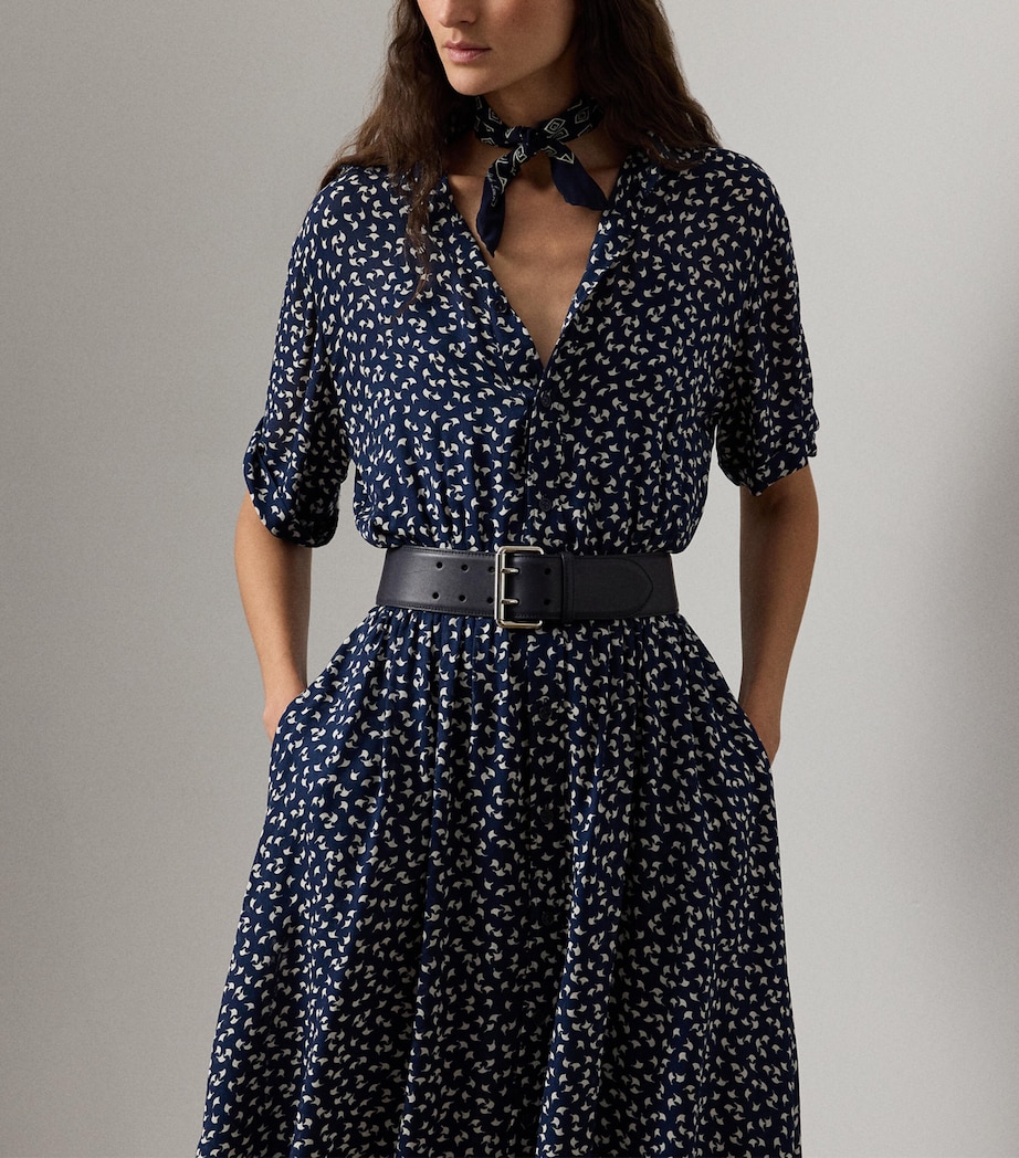 Sura Midi Shirt Dress NAVY-410 Image 4
