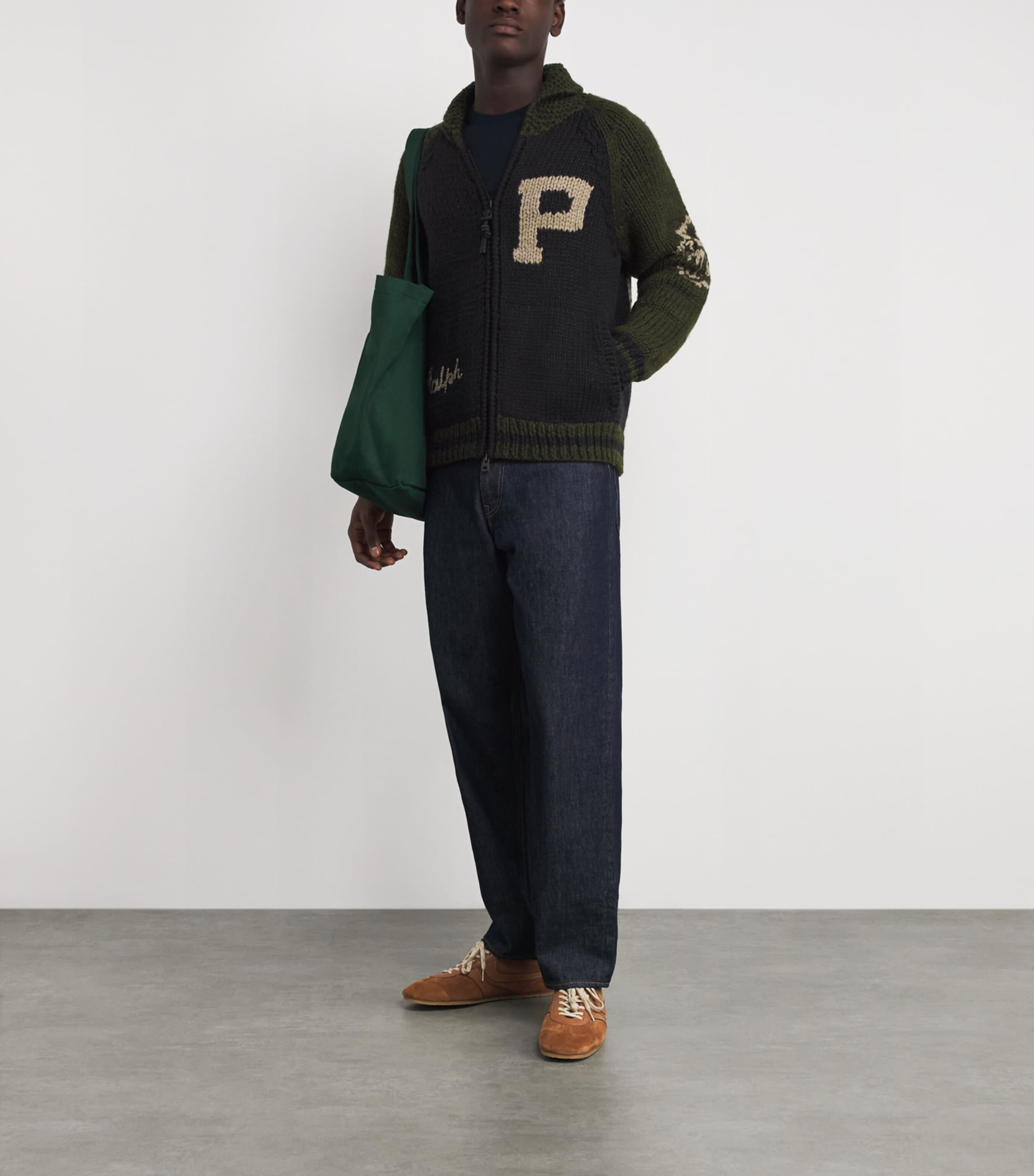 Wool Varsity Cardigan MULTI Image 2