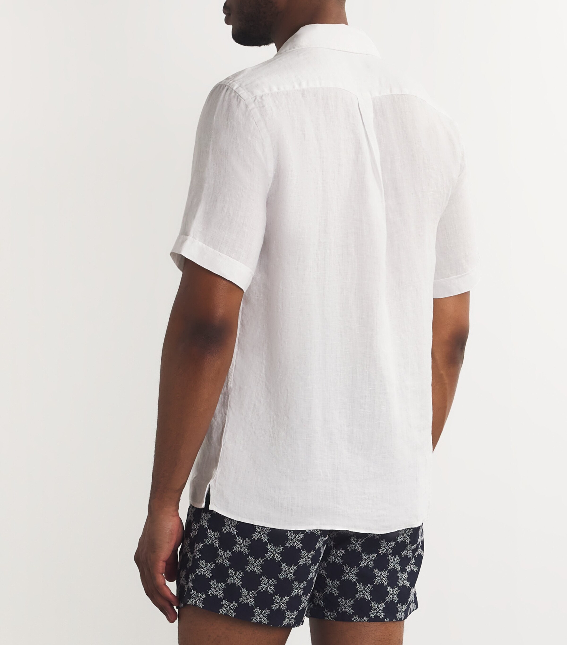 Linen Charli Shirt 010 WHITE Image 4